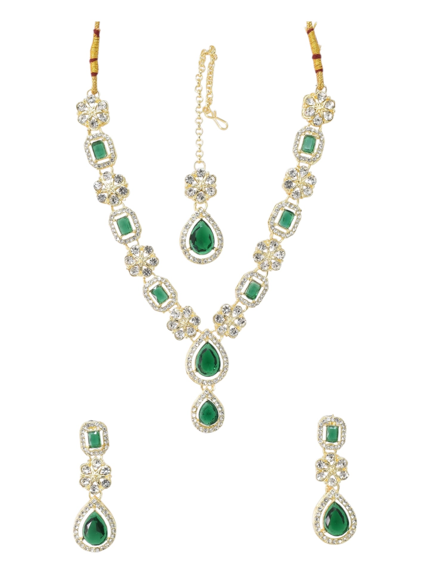 Necklace,american diamond set,ad set,silver set