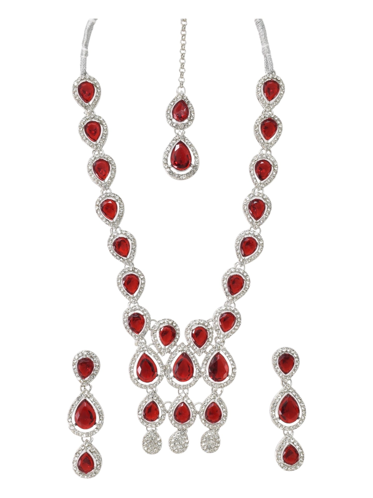 Necklace,american diamond set,ad set,silver set