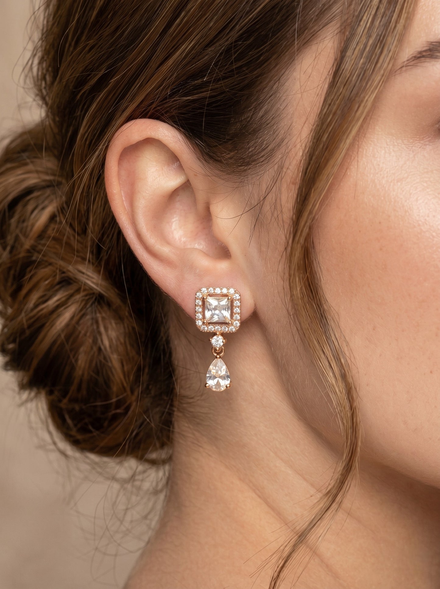 Elegant Premium Stone Studded Drop Earrings for Women