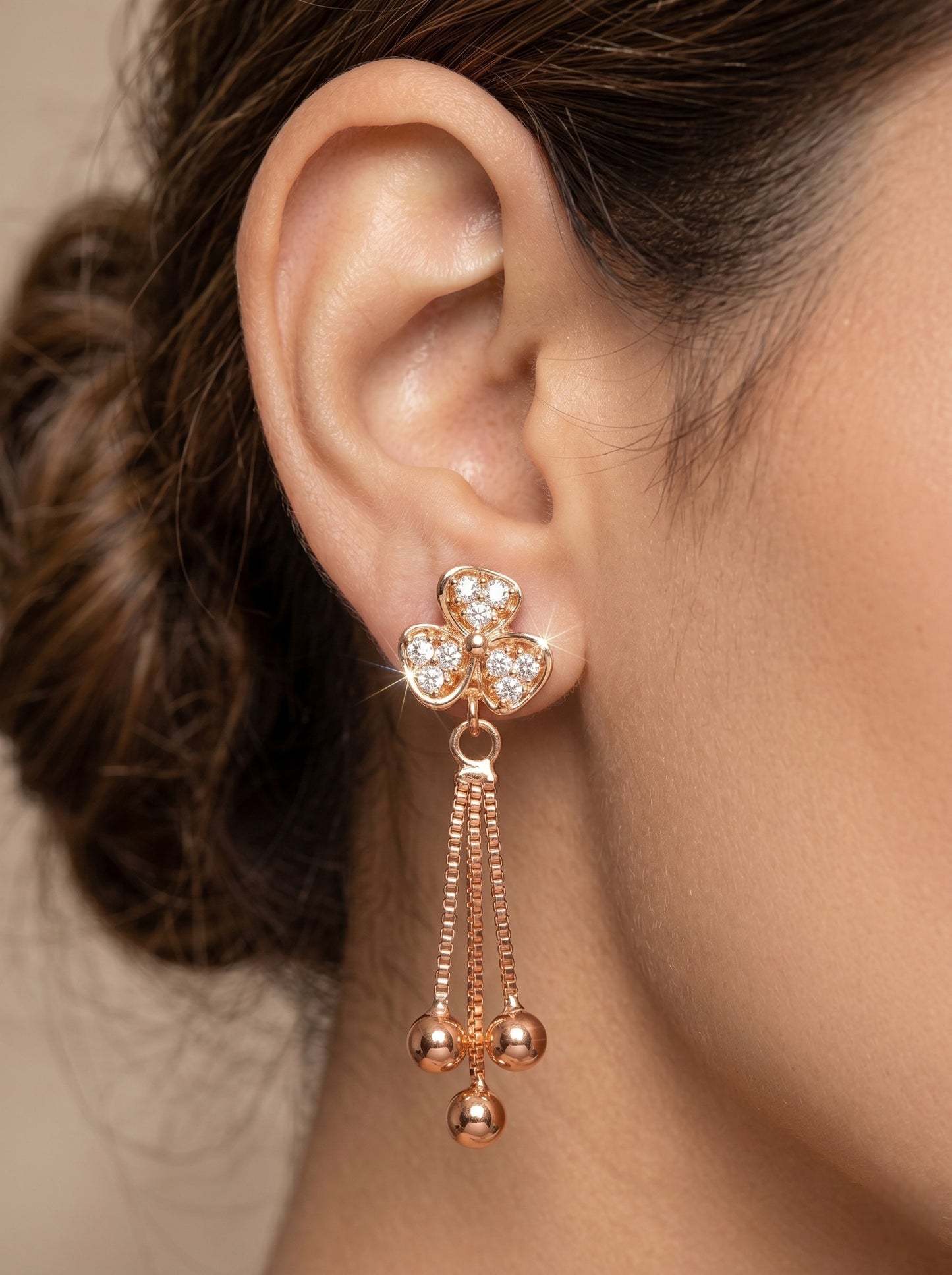 Elegant Premium Stone Studded Drop Earrings for Women