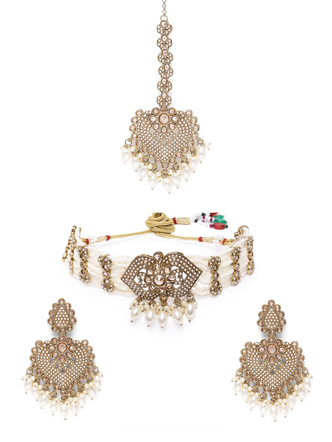 Heritage jewellery,choker necklace,trendy jewellery,latest designer jewellery set,pearl set,bridal necklace jhumkas,earrings,Bahubali earrings,indian jewellery,