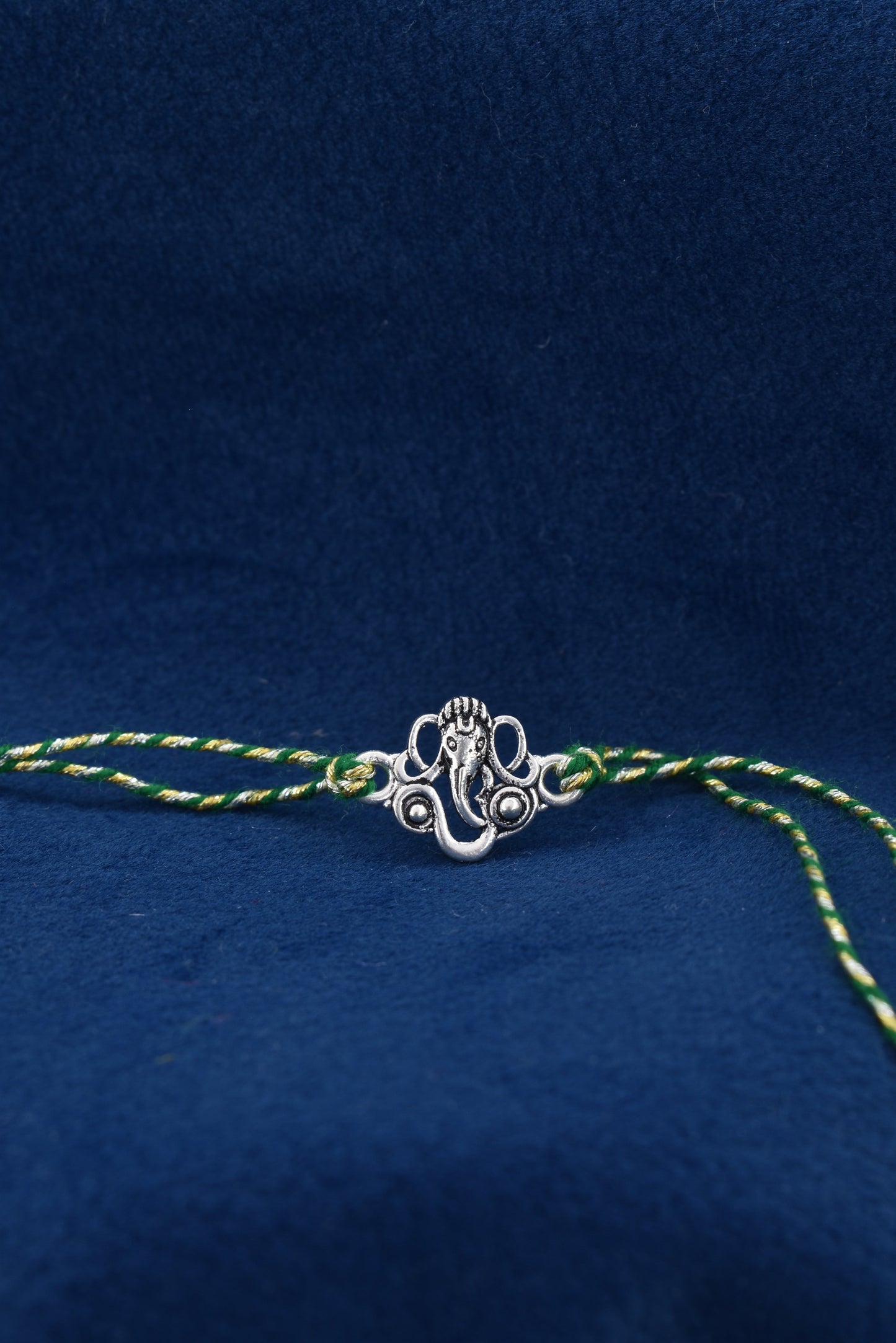 Cherish this GANESH inspired 925 Silver Rakhi.