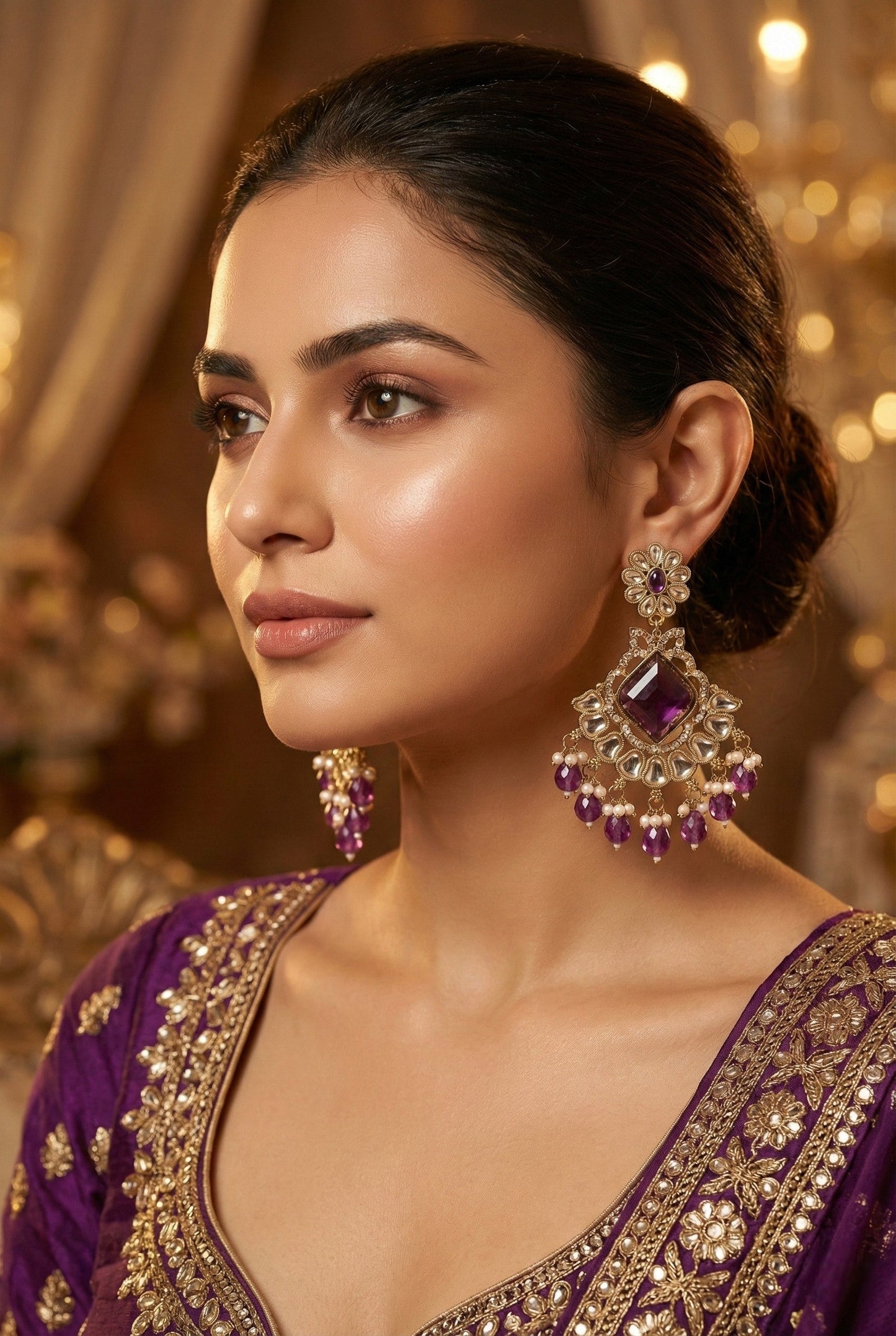 kundan jhumka,meenakari earrings,kahmiri earring,chandbali,chandelier earrings, dome jhumkas,pearl cluster jhumka, long earrings,heavy earrings,big earrings,designer earrings,latest design,new design