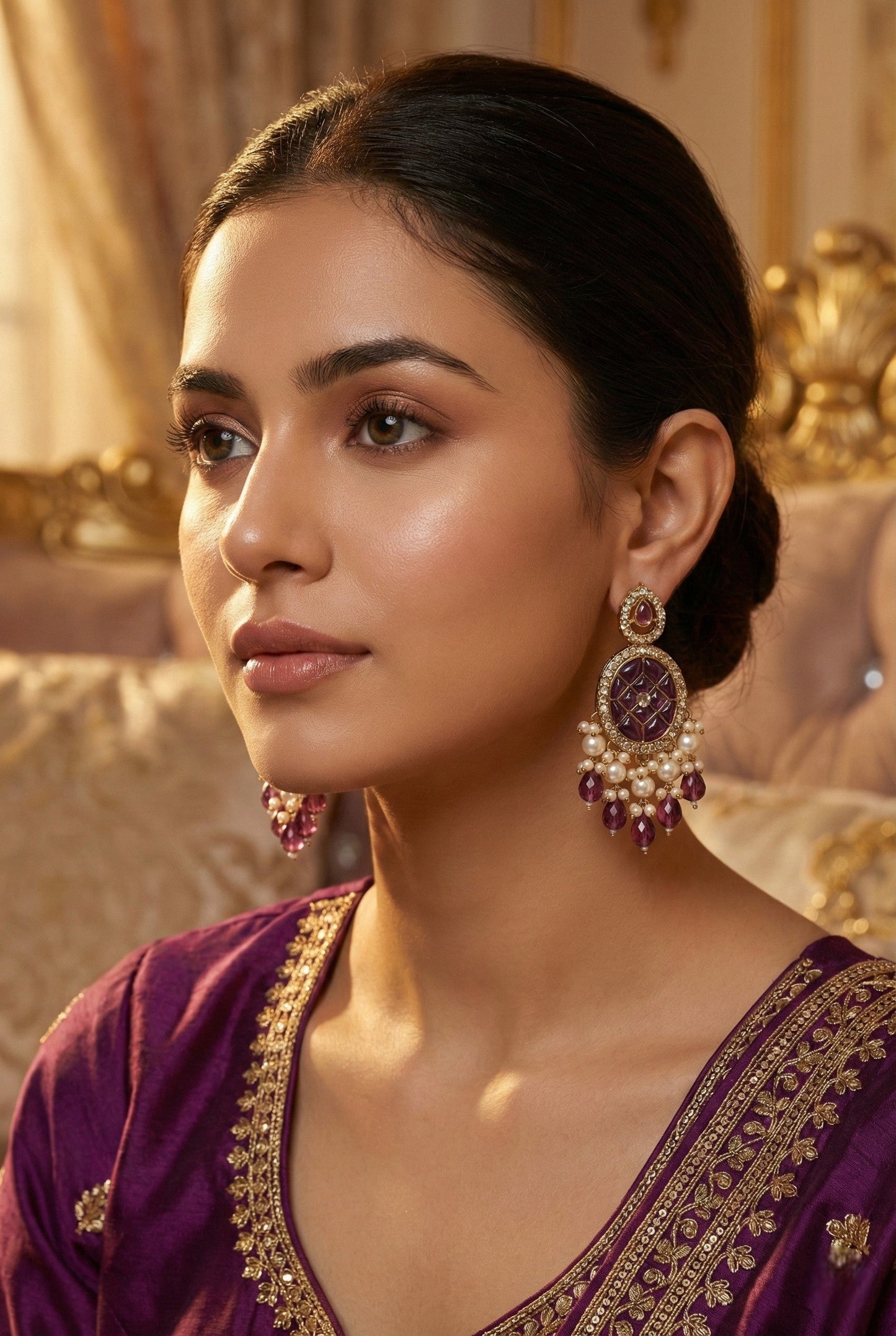 kundan jhumka,meenakari earrings,kahmiri earring,chandbali,chandelier earrings, dome jhumkas,pearl cluster jhumka, long earrings,heavy earrings,big earrings,designer earrings,latest design,new design