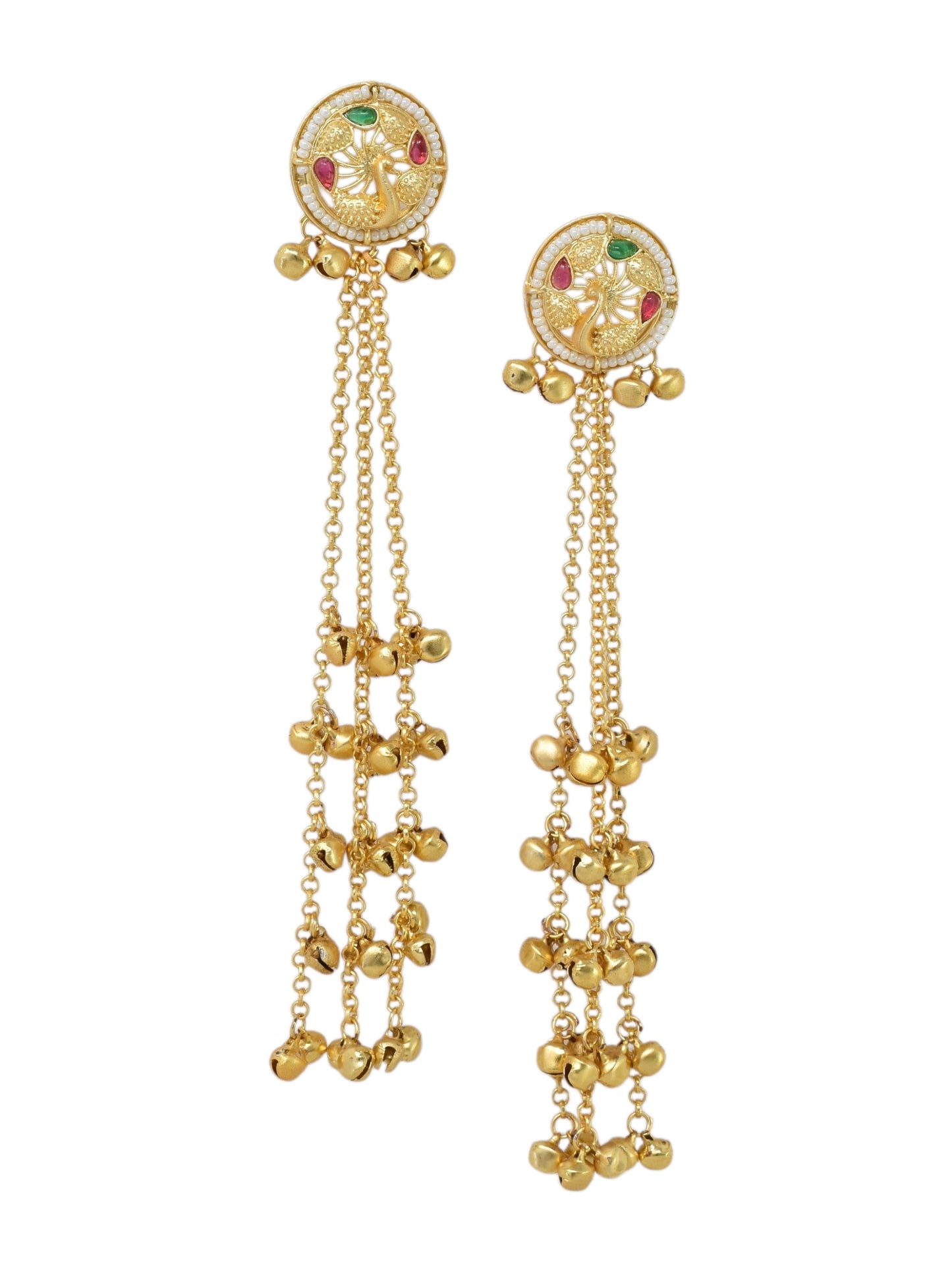 Kashmiri Long Dangling earrings
