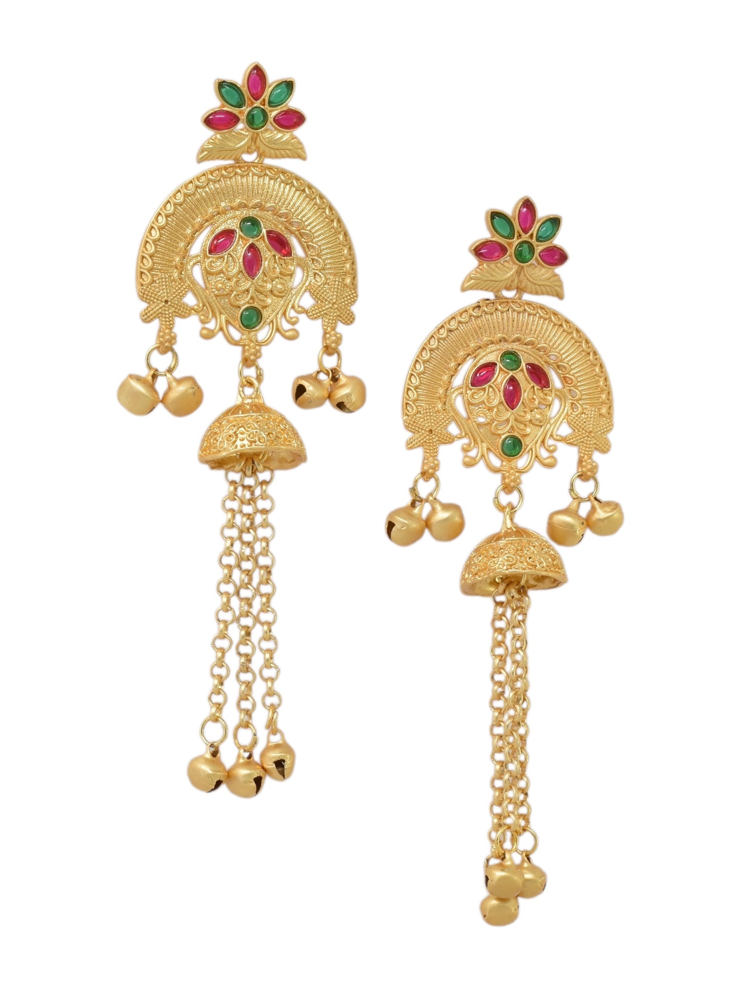 Kashmiri Long Dangling earrings