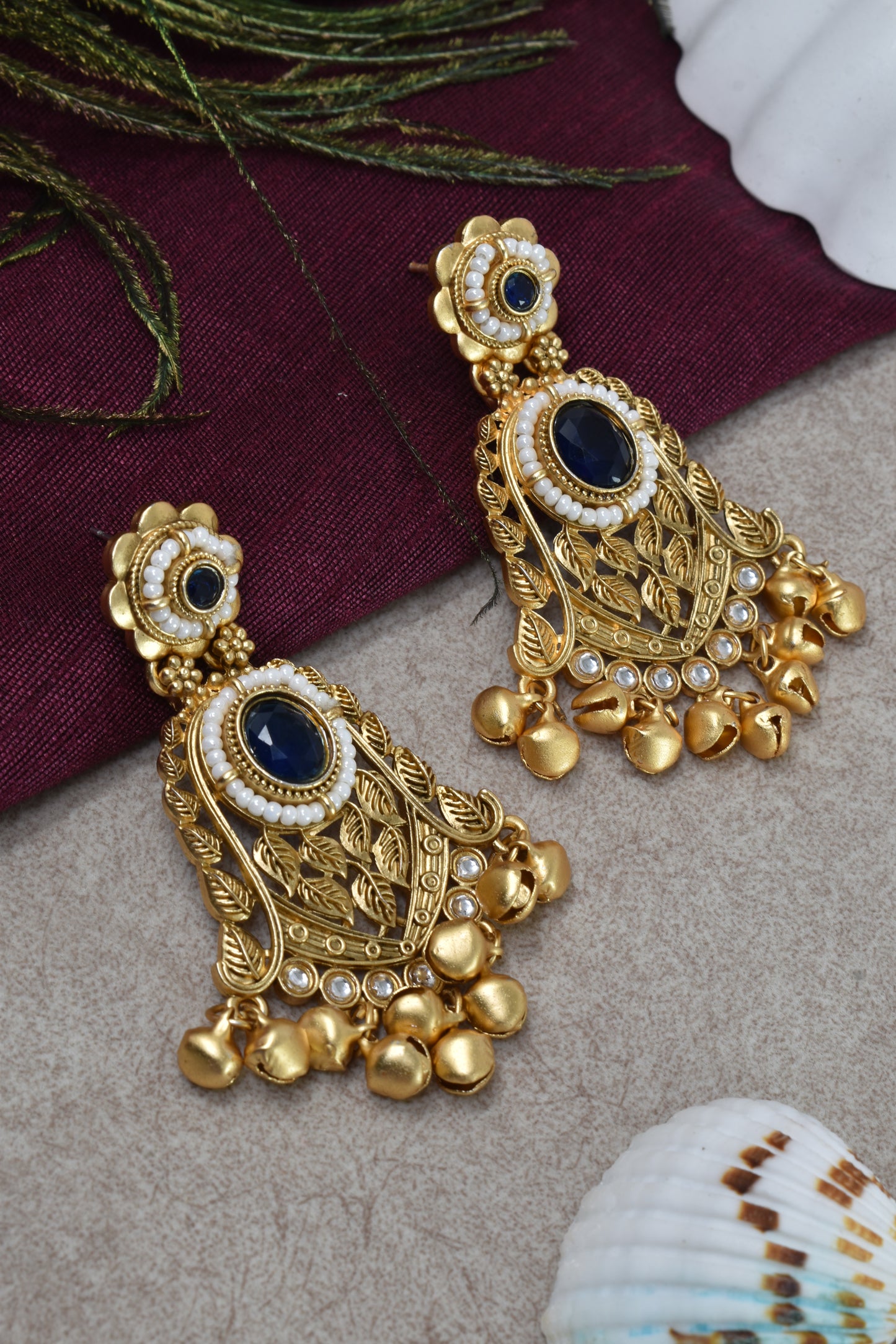 Gold Plated Designer Stylish Heavy Earrring for Women and Girls