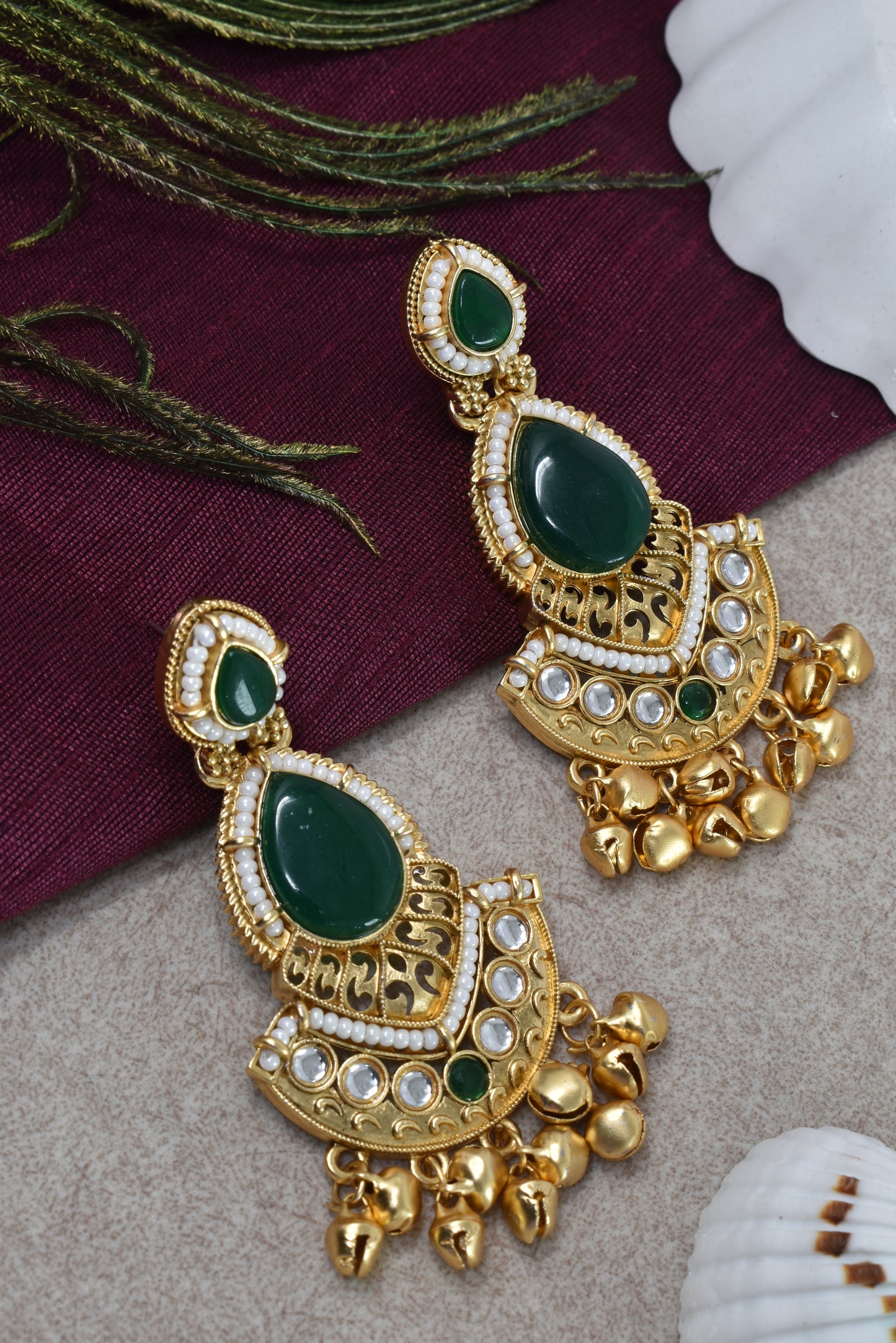 Gold Plated Designer Stylish Heavy Earrring for Women and Girls