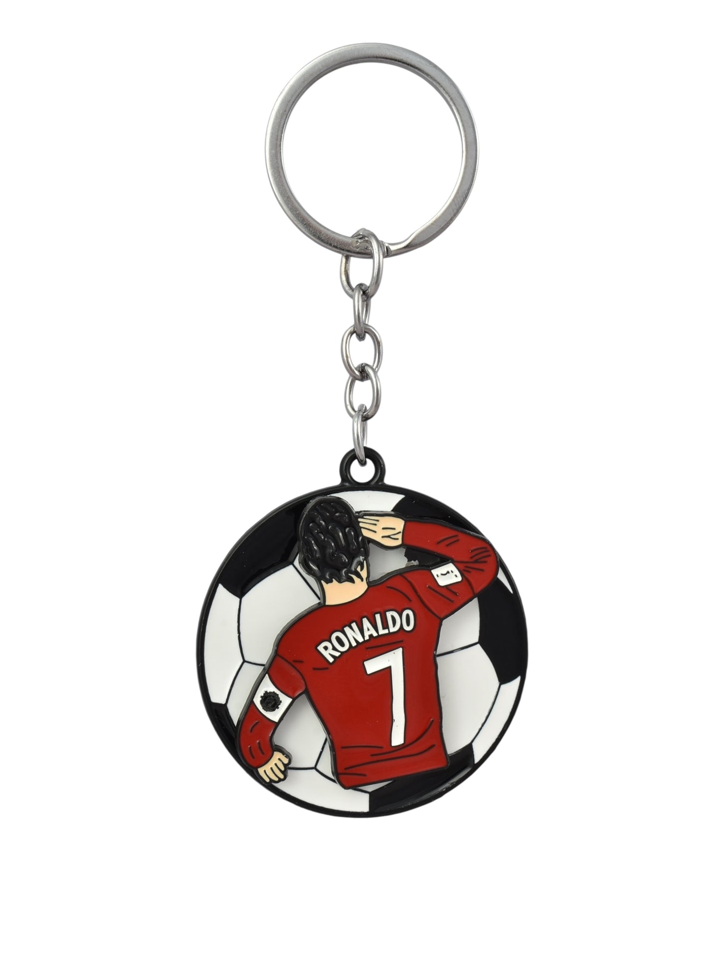 Ronaldo Spinning Football Keychain