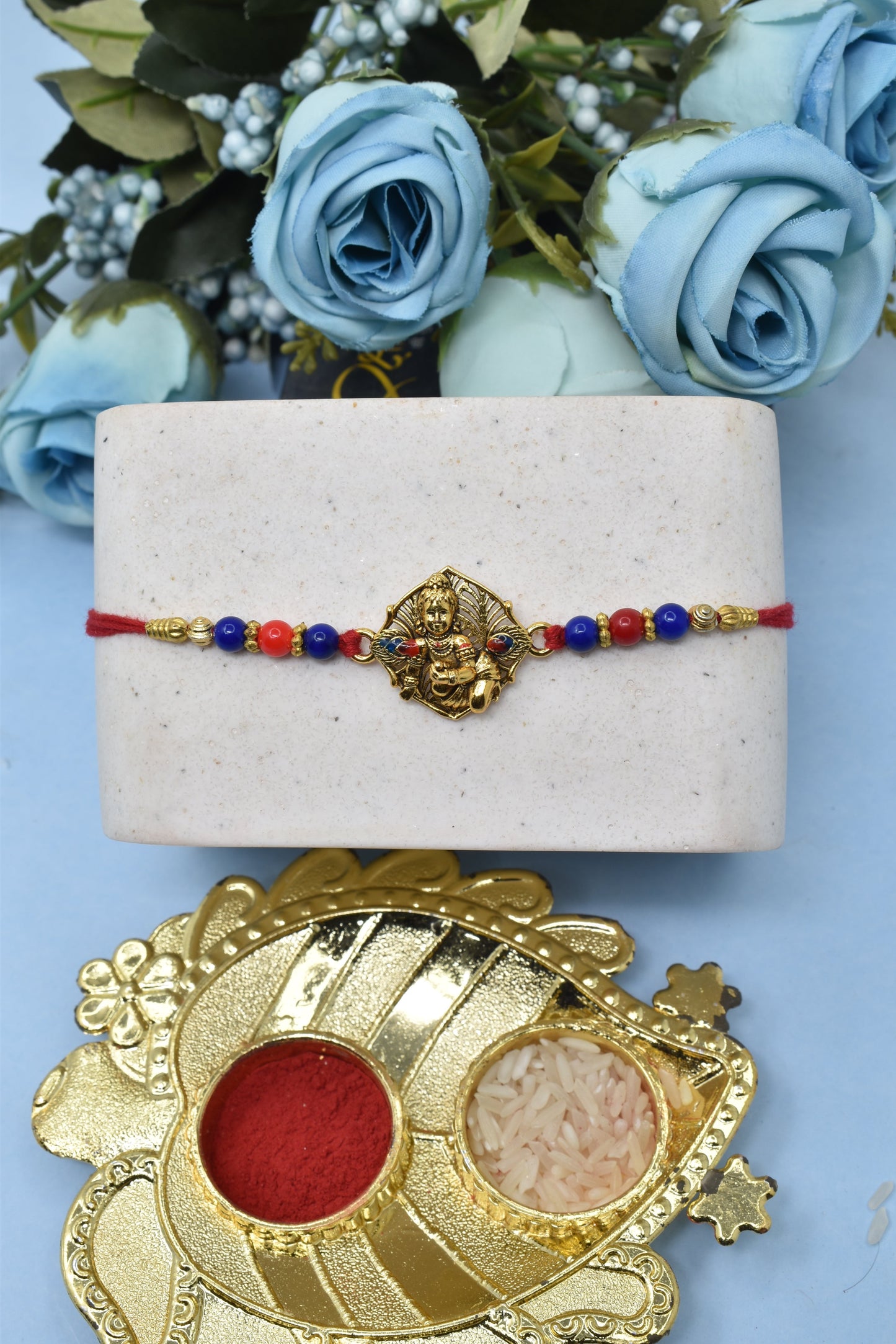 Rakhis, Kids Rakhi,Makhanchor Shree Krishna With Bansuri Multicolored Rakhis Set of 5 Rakhi with Pack of Roli Chawal n Card |rakhi for brother|Bhaiya Rakhi | Kids rakhi |Rakhi for kids|Rakhi for Bhaiya