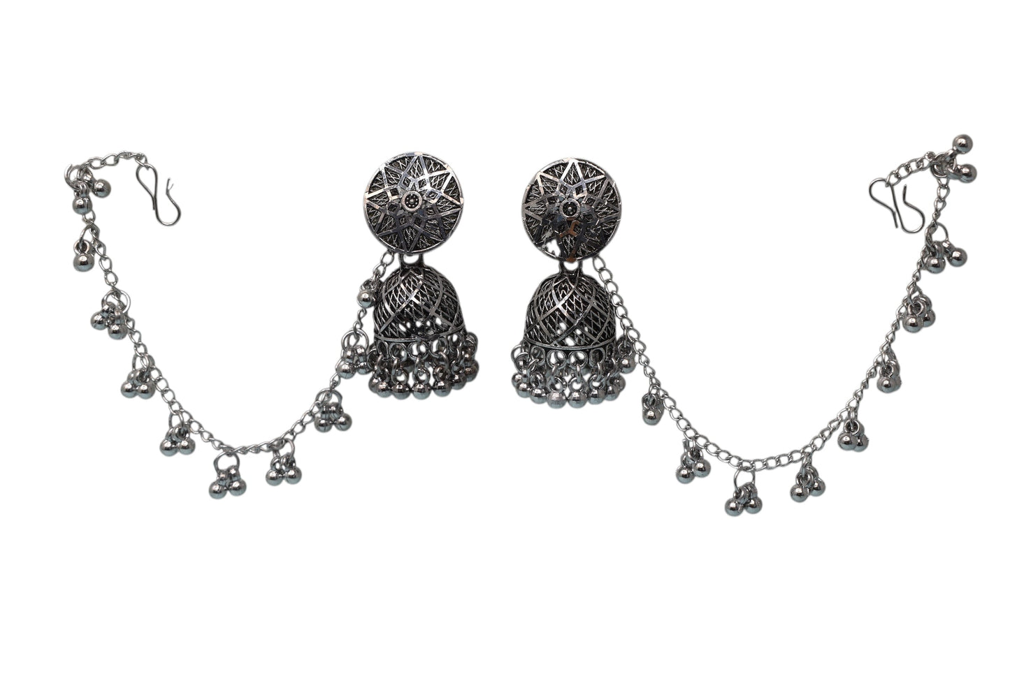 Heritage jewellery jhumkas,silver jhumakas,