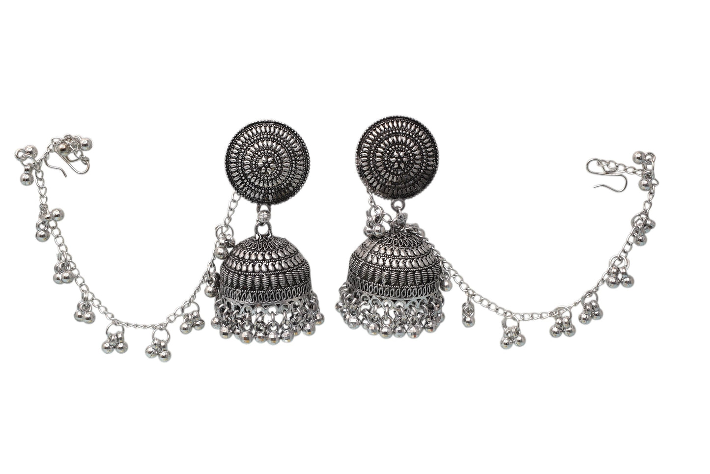 Heritage jewellery jhumkas,silver jhumakas,