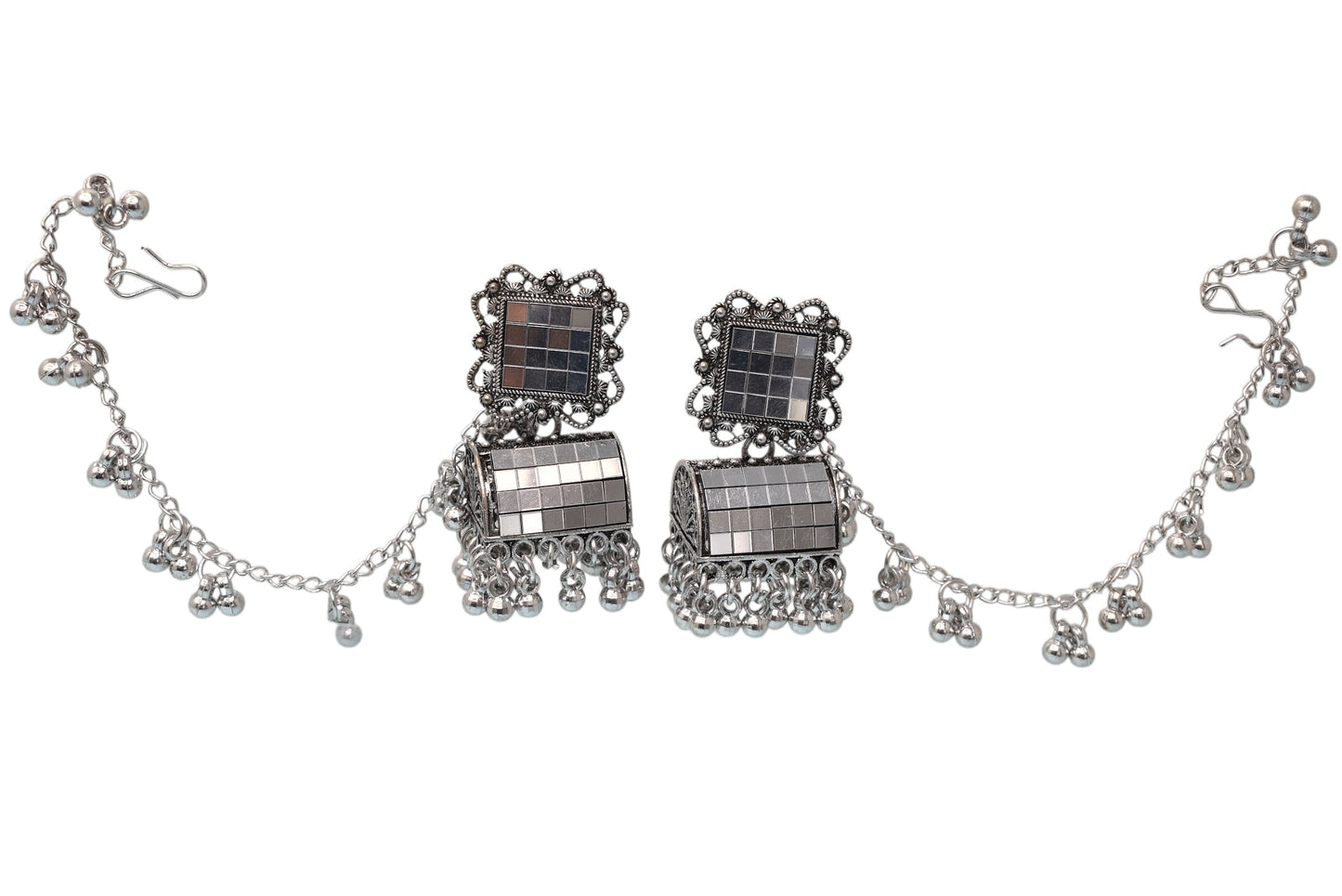 Heritage jewellery jhumkas,silver jhumakas,