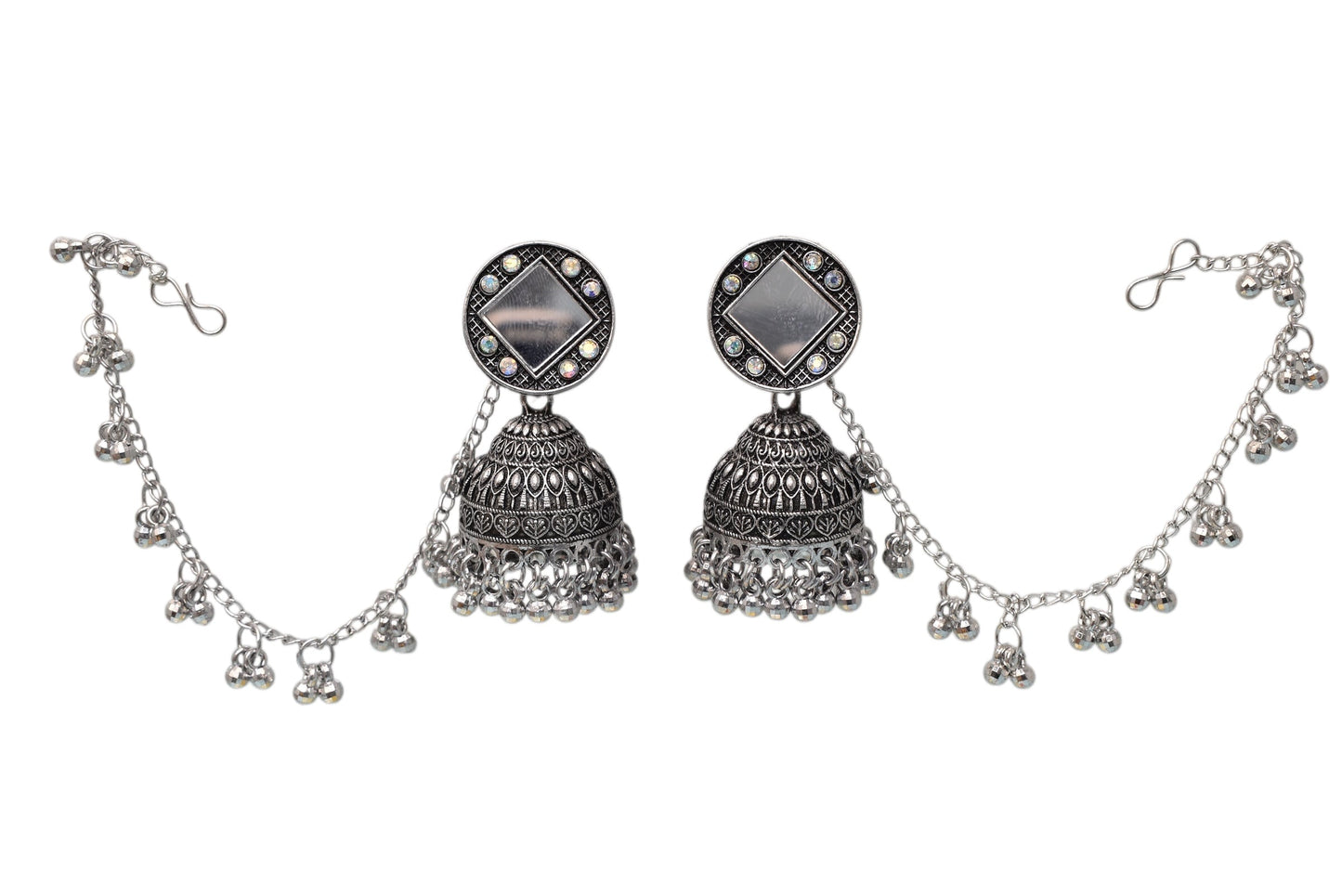 Heritage jewellery jhumkas,silver jhumakas,