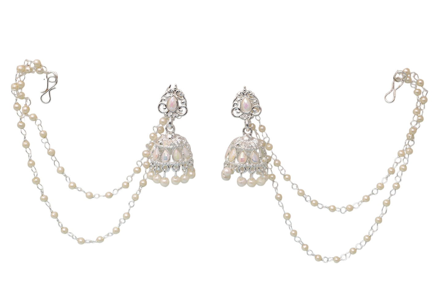 Heritage jewellery jhumkas,silver jhumakas,