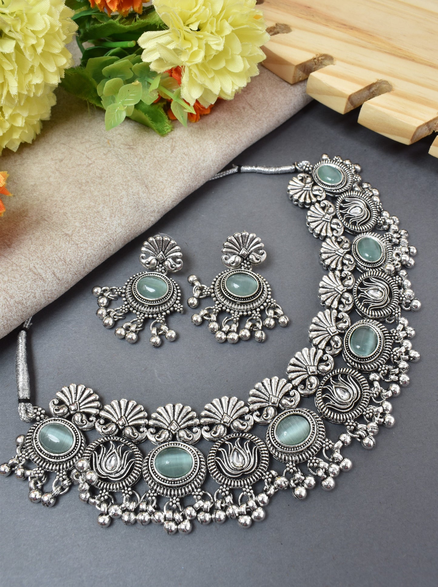 jewellery set for girls,Oxidised silver set,oxidised jwellery set,navratri jewellery set,garba jewellery set,Jewellery set,necklace gale ka,german silver necklace,Jewellery set for women,gale ka haar,neklace set,jewelery set for women,Antique designer set,gift ideas for wife