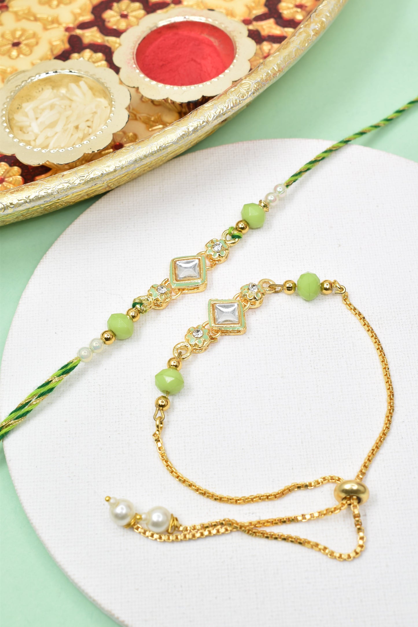 Couple Rakhi Set, Rakhi Set for Bhai Bhabhi