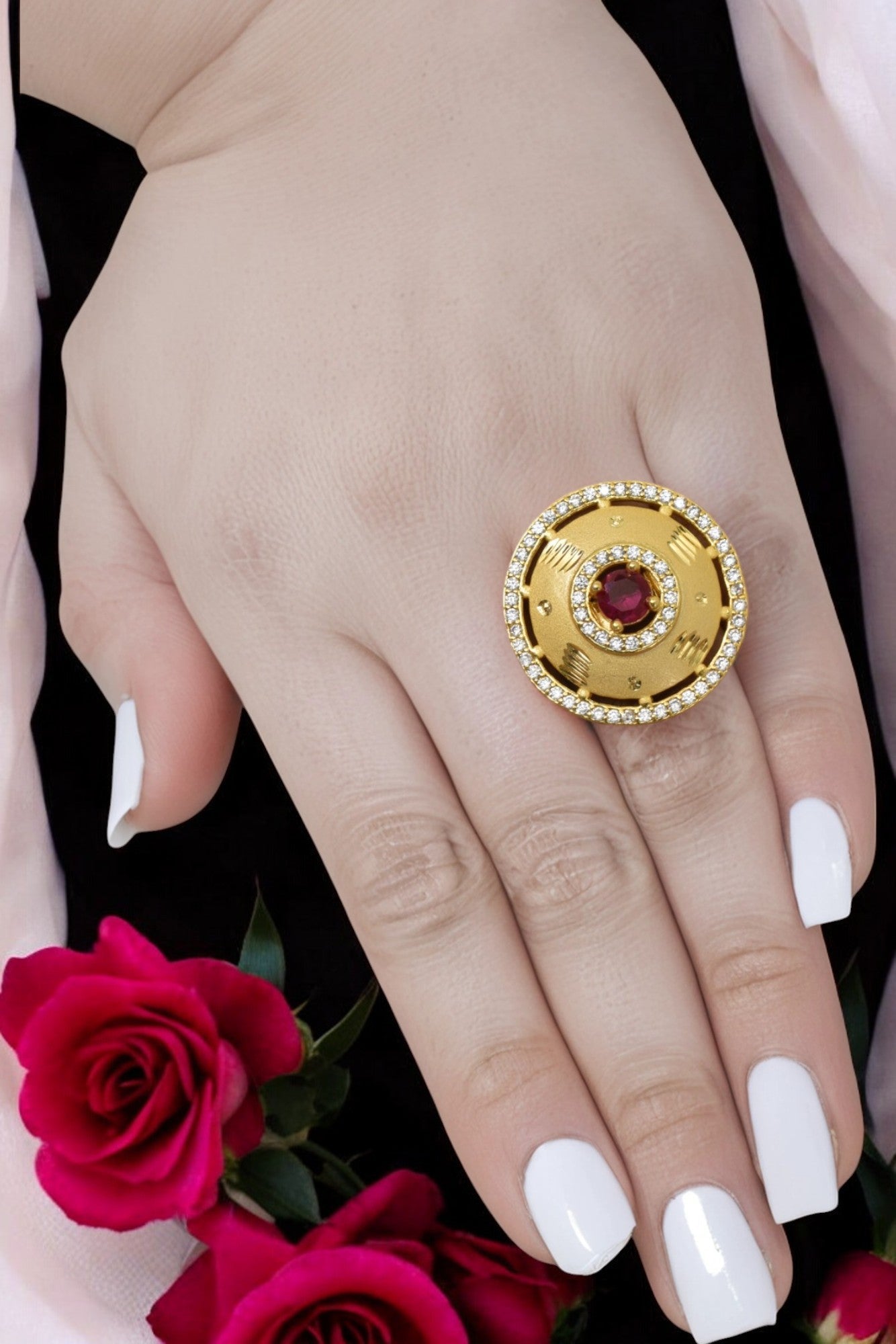 Fashion gold adjustable ring