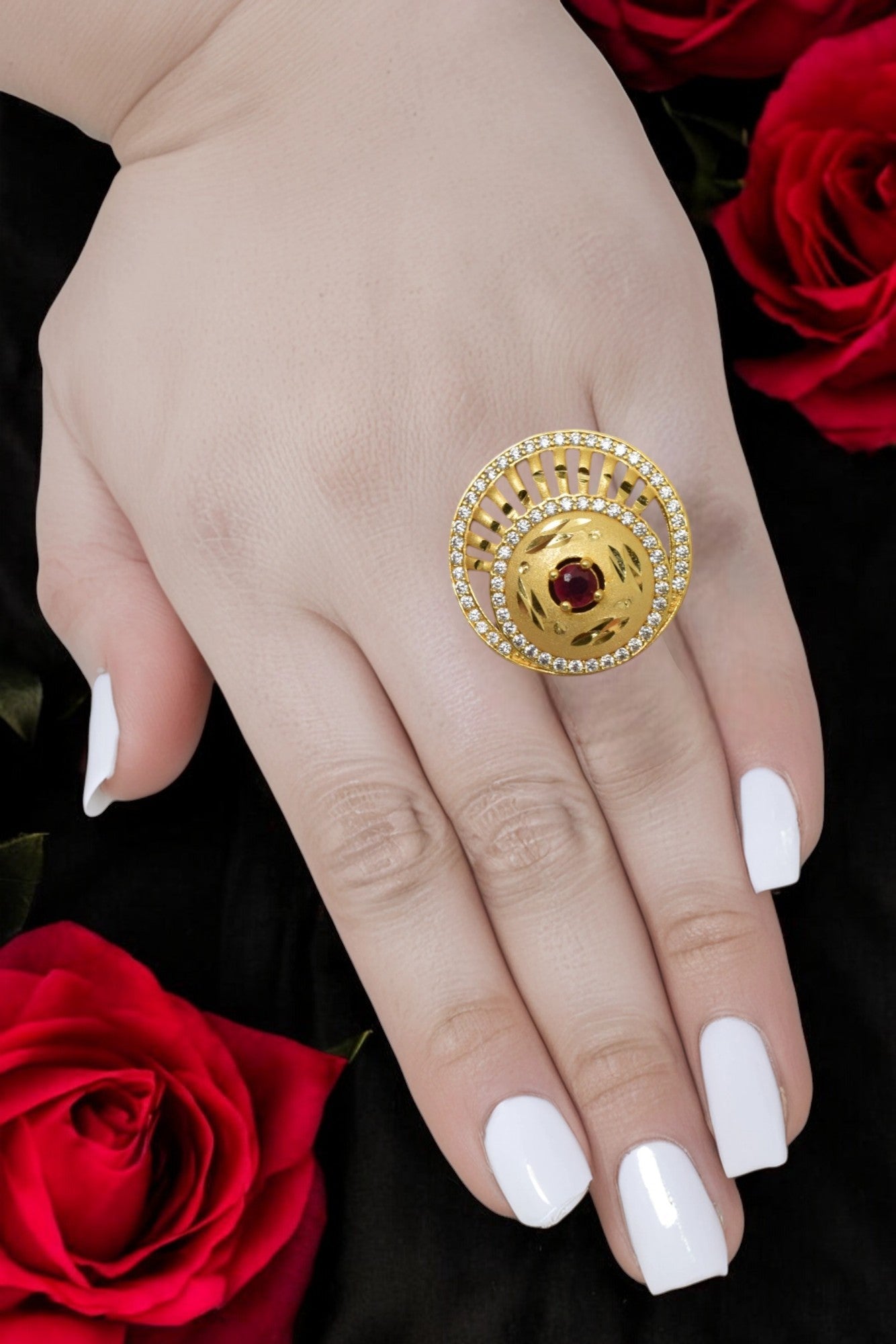 Affordable gold-plated ring