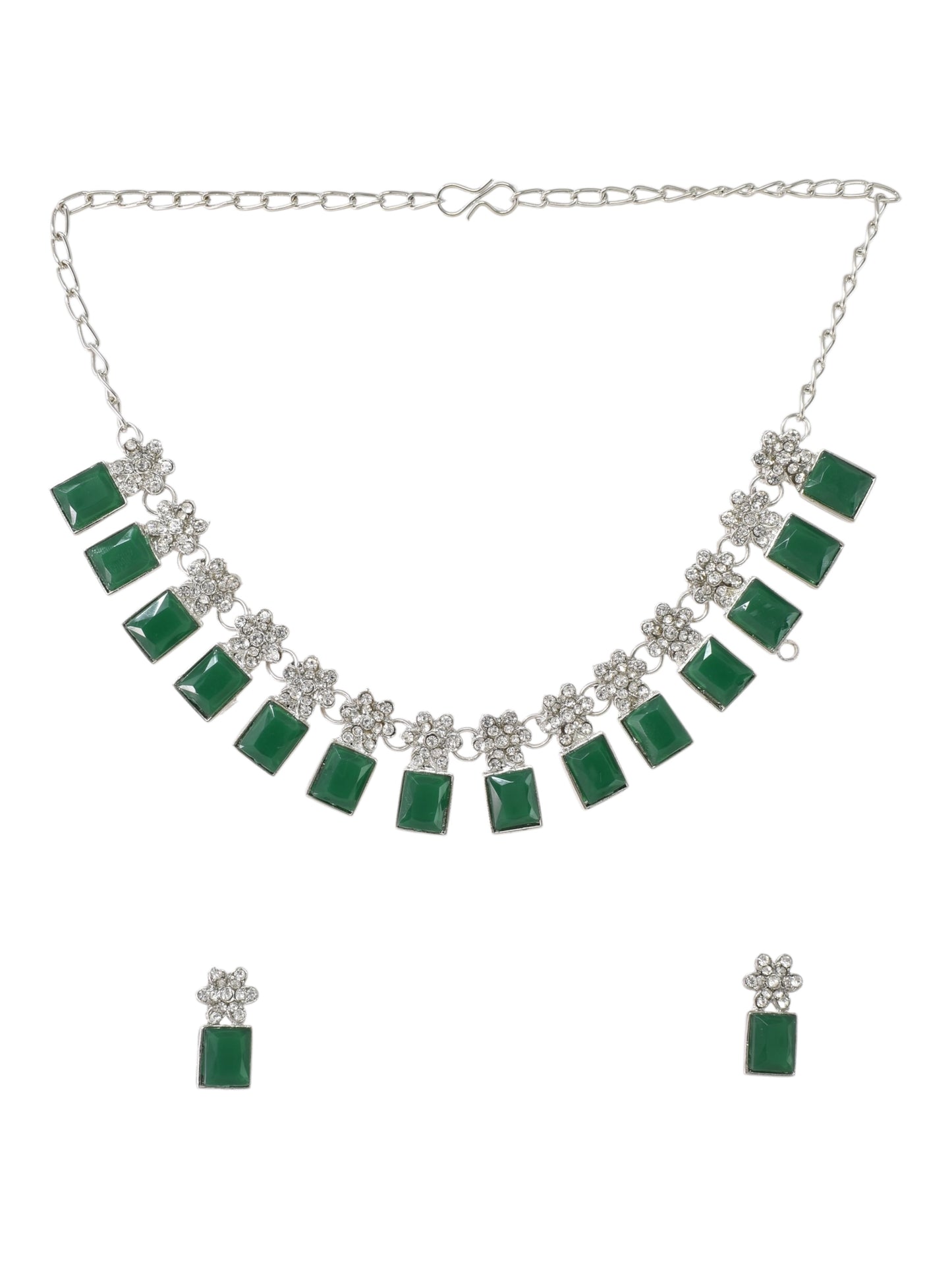 Necklace,american diamond set,ad set,silver set