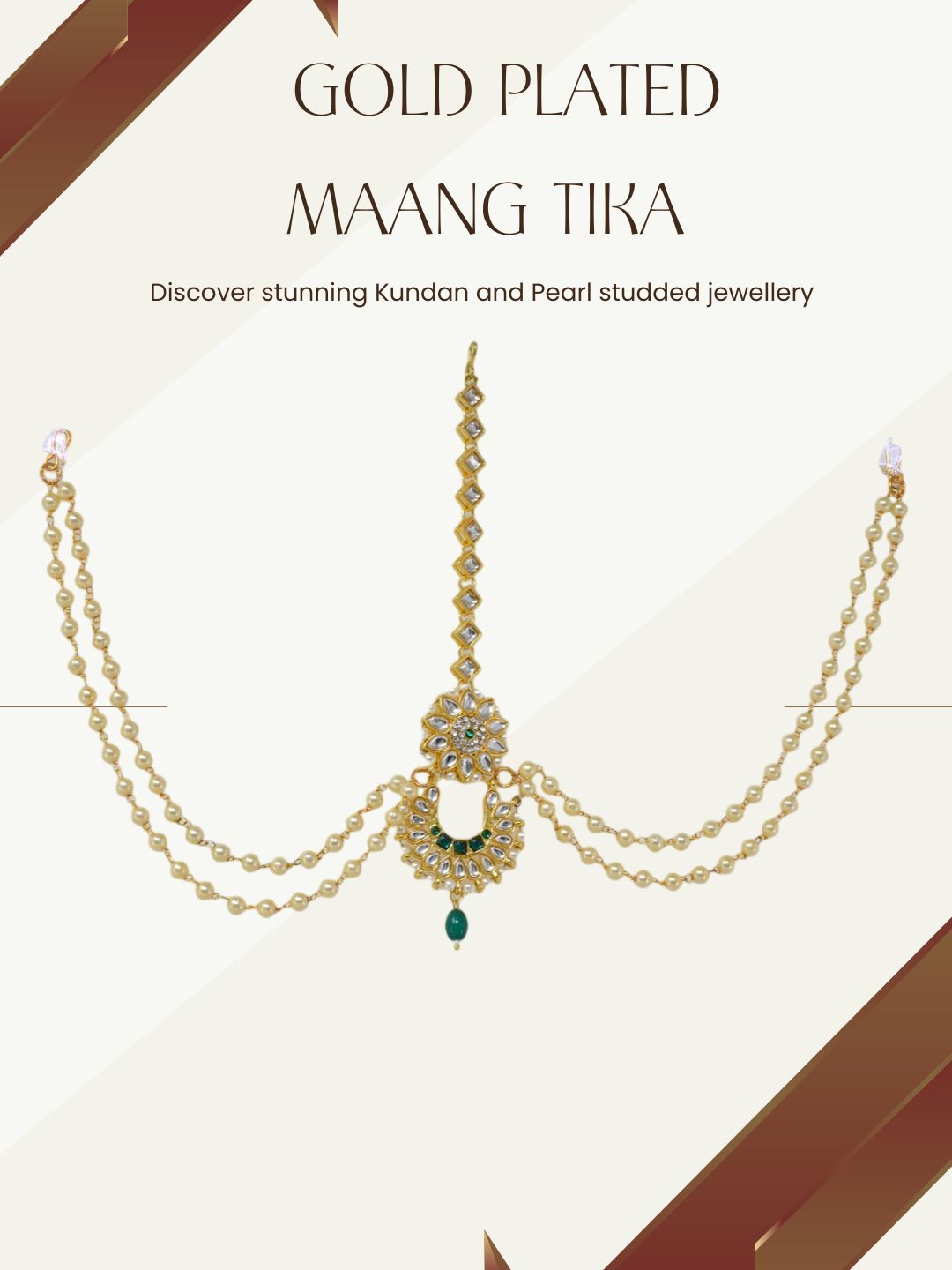 Gold-Toned Ethnic Maang Tikka
