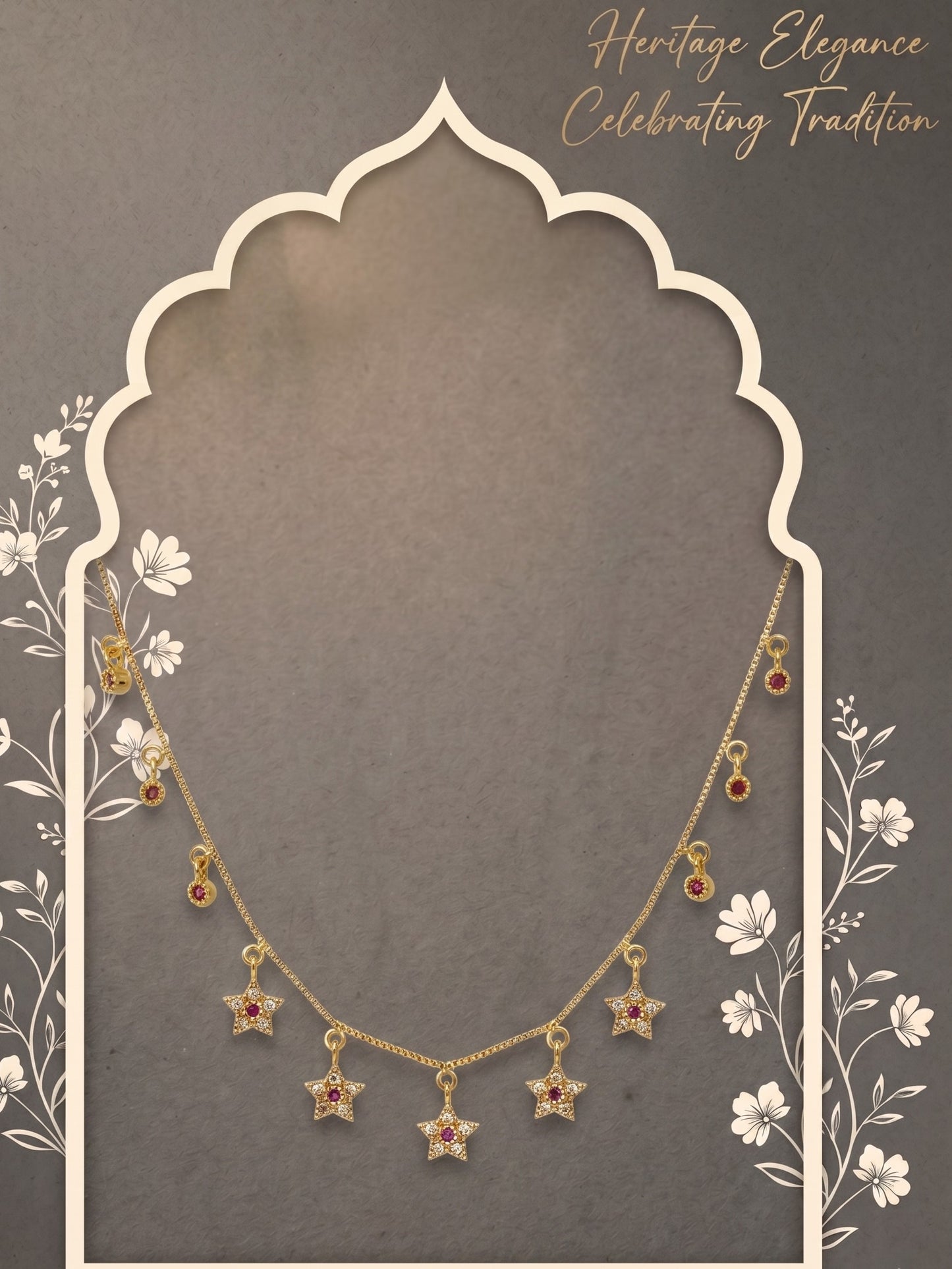 Ethnic Gold-Toned Tanmaniya Necklace for Women
