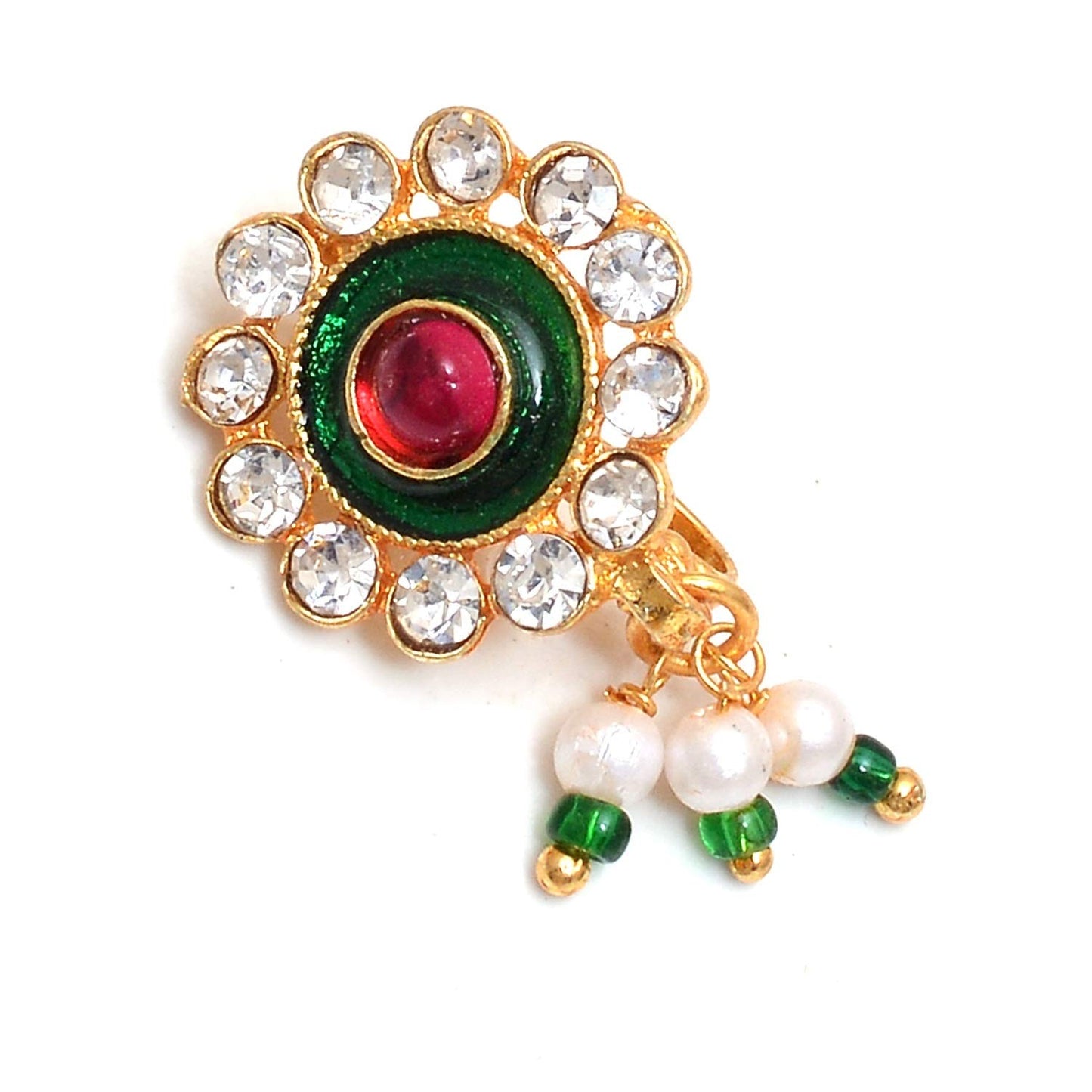 Non-piercable besar or Nath or Nose pin for Women