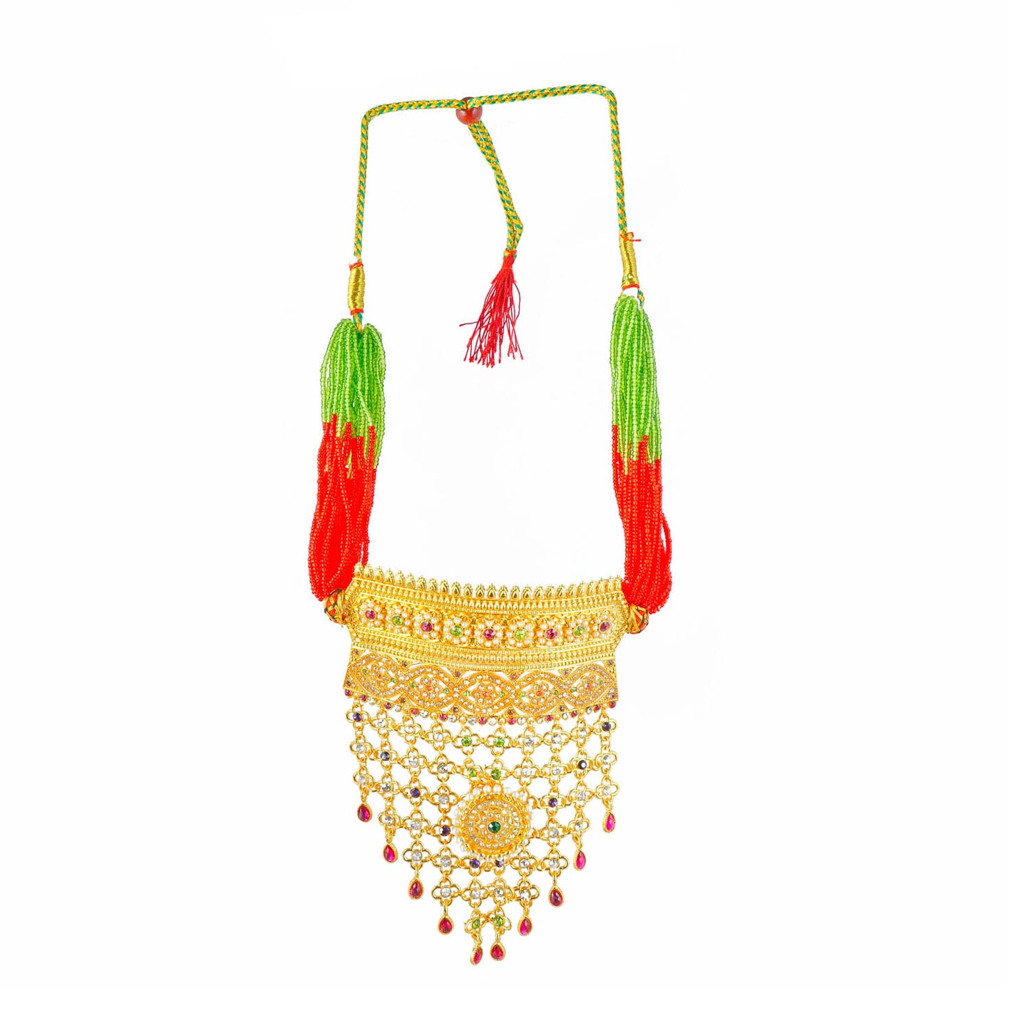 Antique Traditional Rajasthani Gold Plated AD Work Timaniya Aad