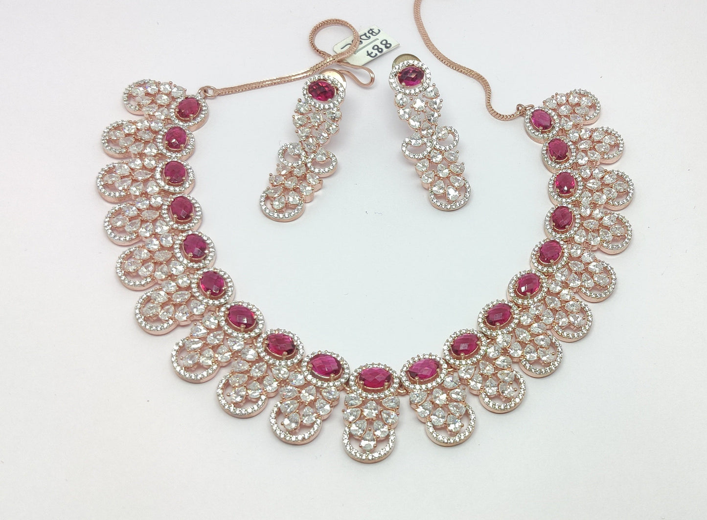 Dazzling AD Studded Diamond Set