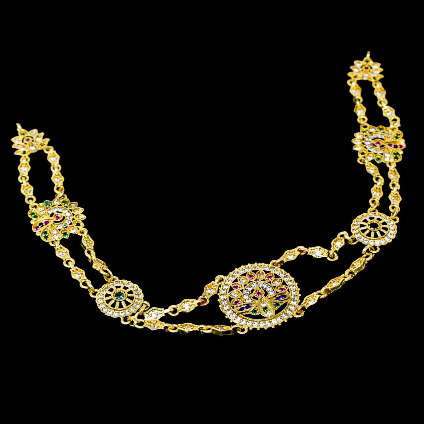 Peacock Design AD Mathapatti for Women