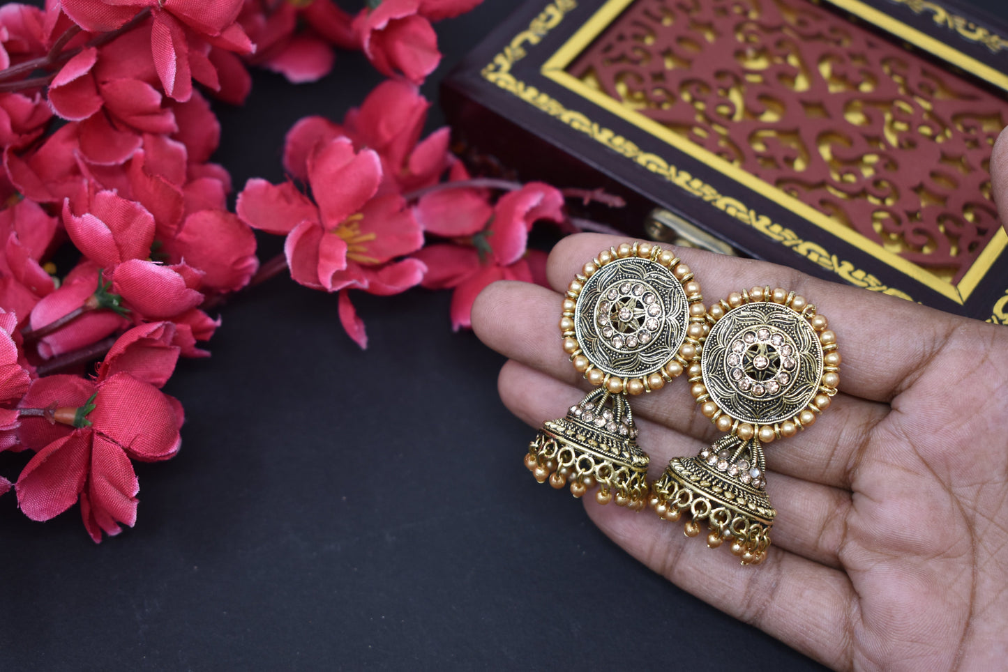 oxodized Jhumkas
