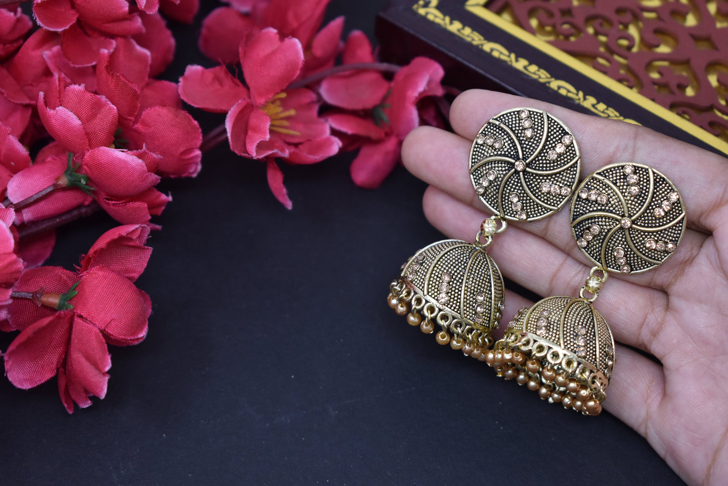 oxodized Jhumkas