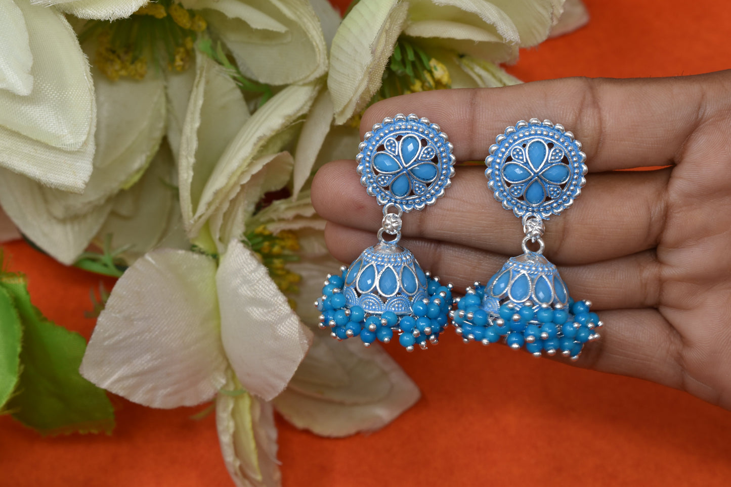 Antique design Minakari work Gold plated Tradional Earrings for women n girls