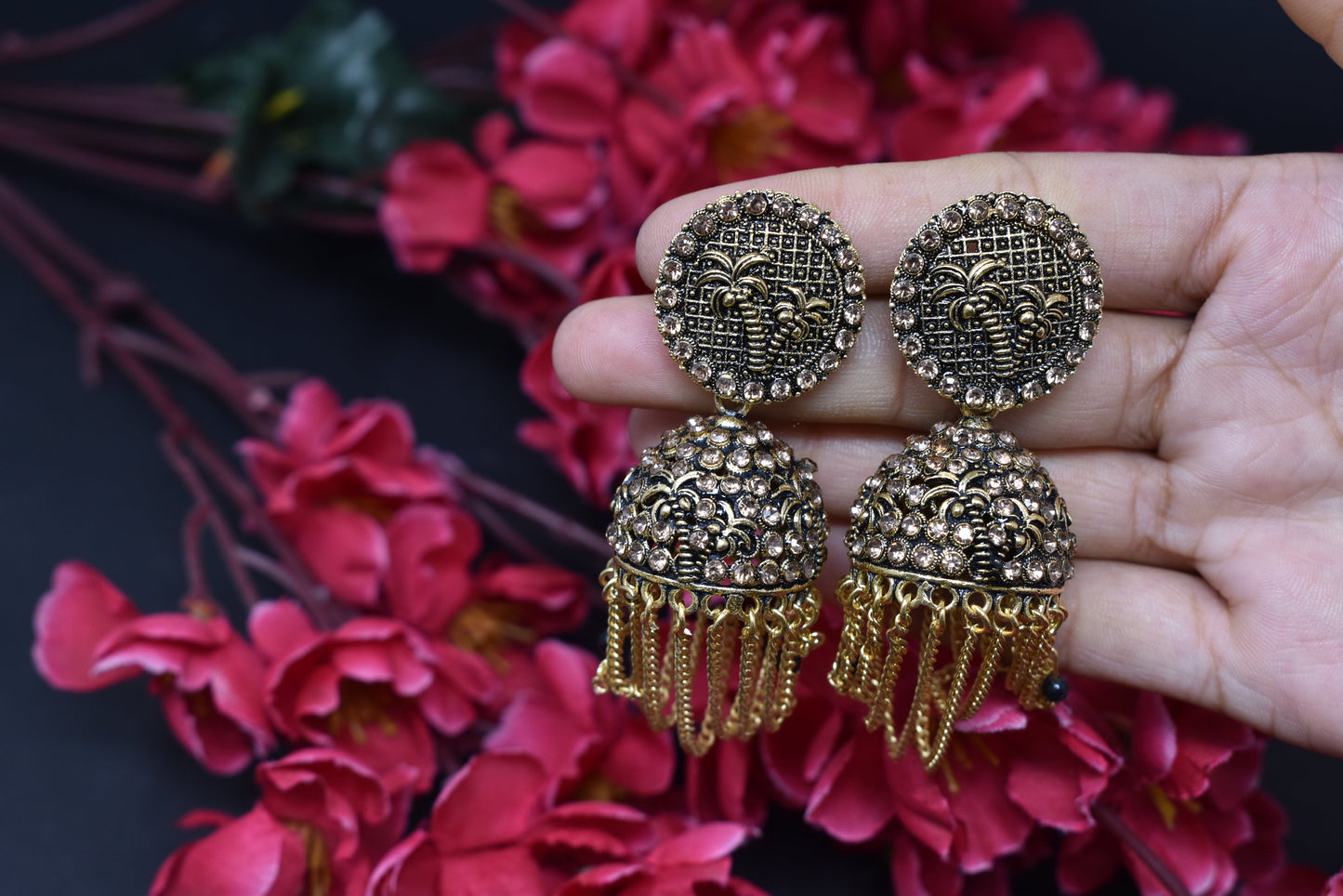 oxodized Jhumkas