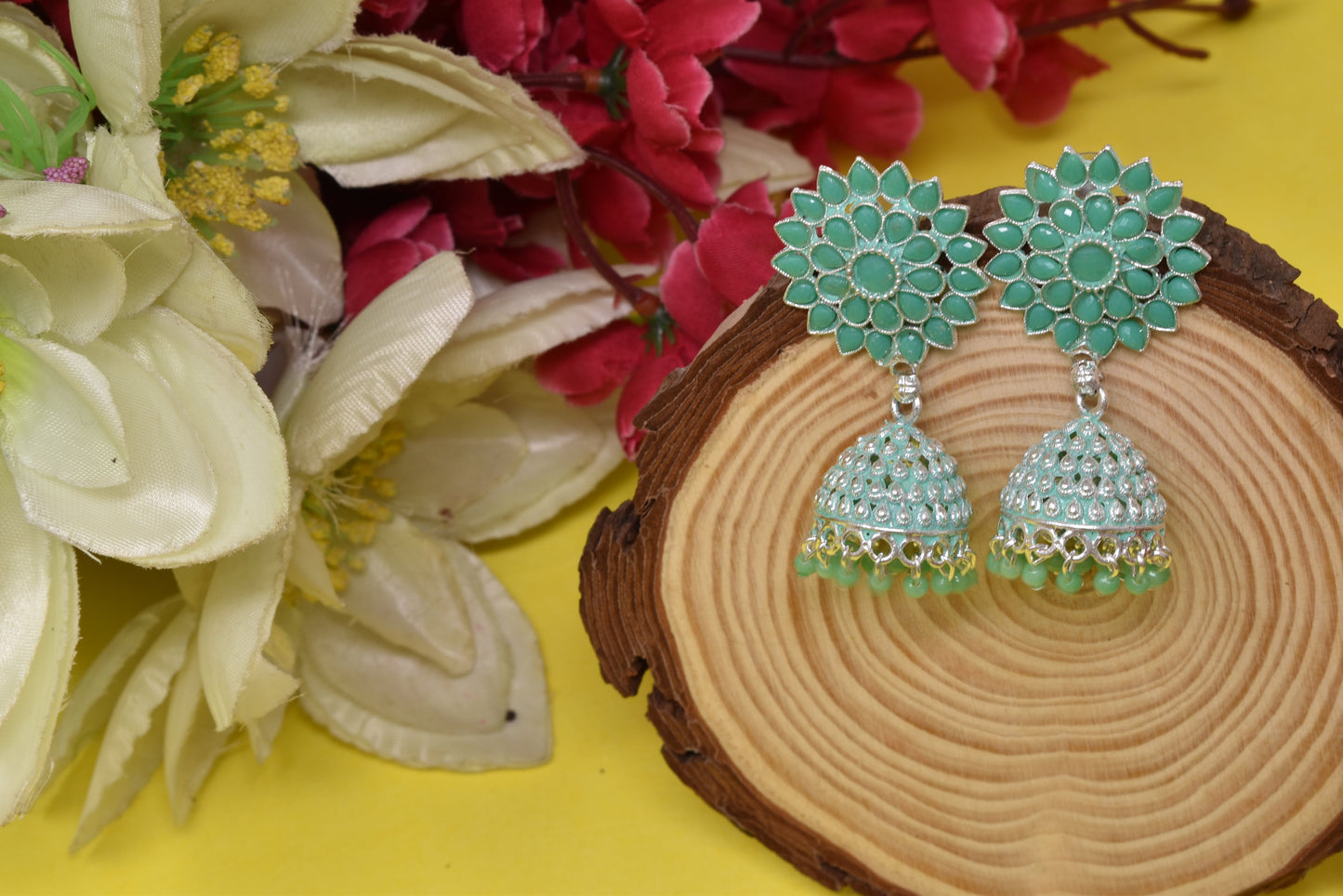 Antique design Minakari work Gold plated Tradional Earrings for women n girls