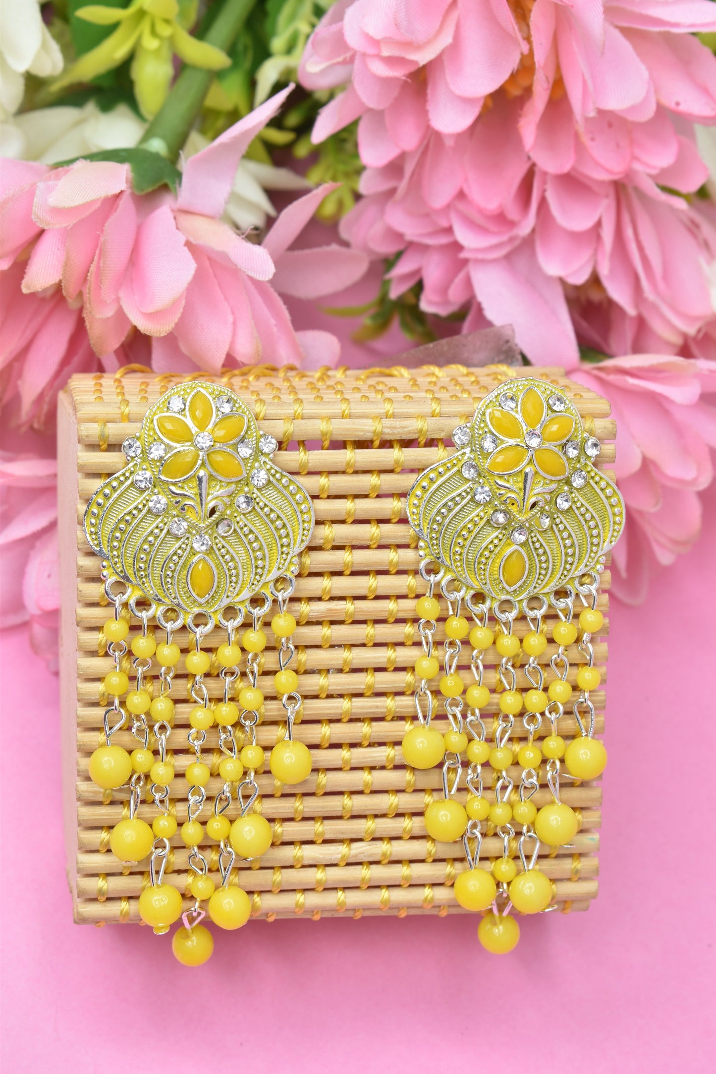 Earrings Jhumaki,Jumakas big,jhumkiyaan for women,Stylish partywear multicolored German silver earrings,big partywear bollywood style Earrings