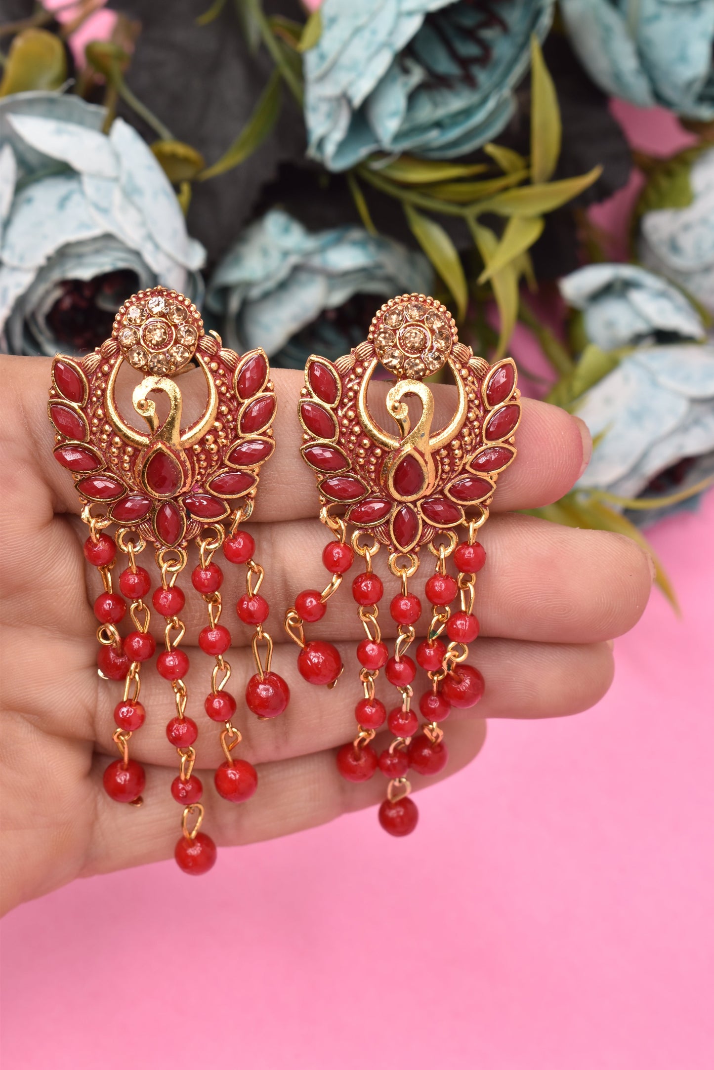 Earrings Jhumaki,Jumakas big,jhumkiyaan for women,Stylish partywear multicolored German silver earrings,big partywear bollywood style Earrings