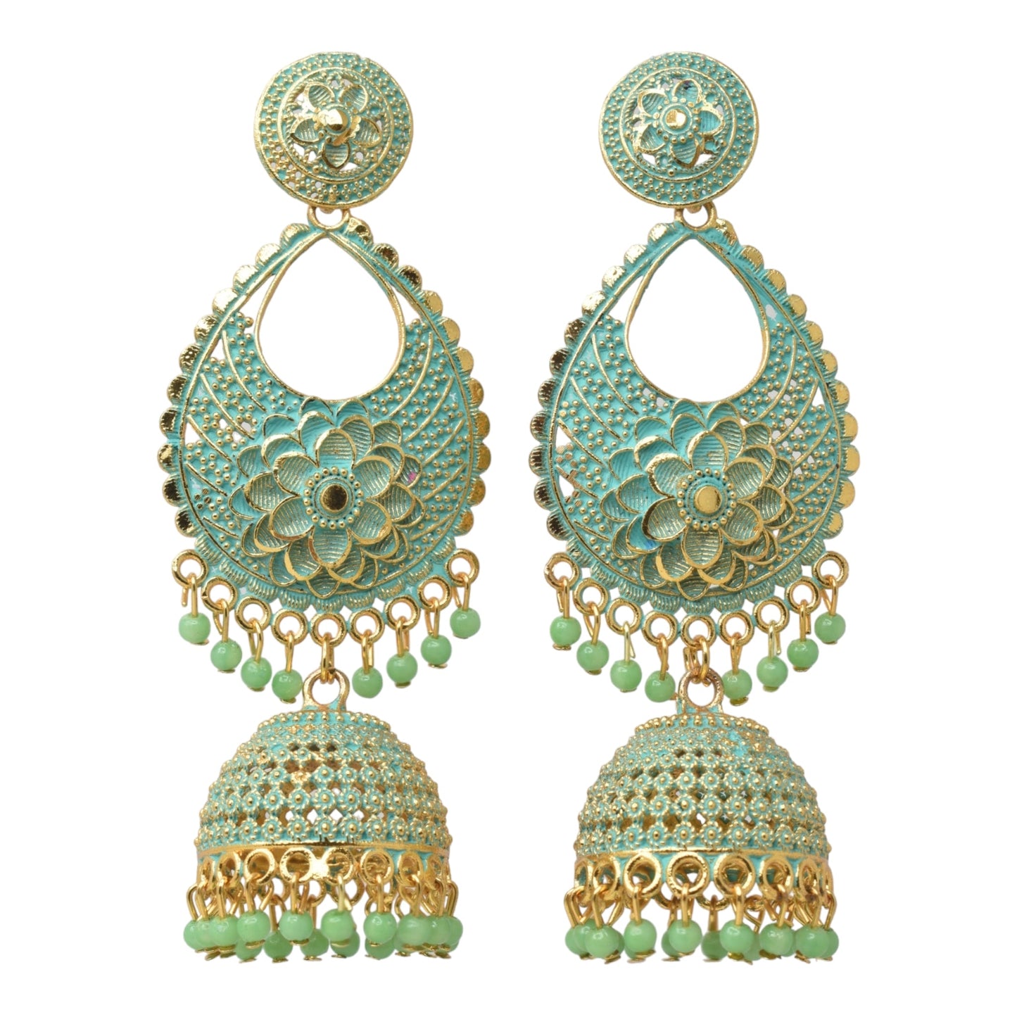 Earrings Jhumaki,Jumakas big,jhumkiyaan for women,Stylish partywear multicolored German silver earrings,big partywear bollywood style Earrings