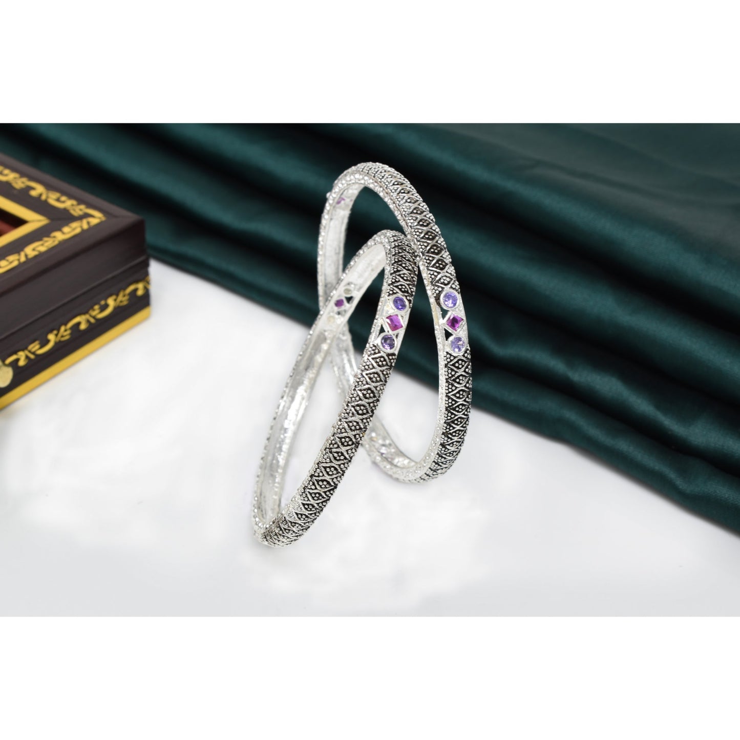 Elight Glittering Fusion Gold Plated Bangels and Bracelet