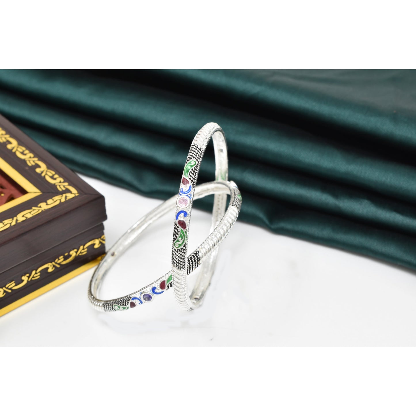 Elight Glittering Fusion Gold Plated Bangels and Bracelet