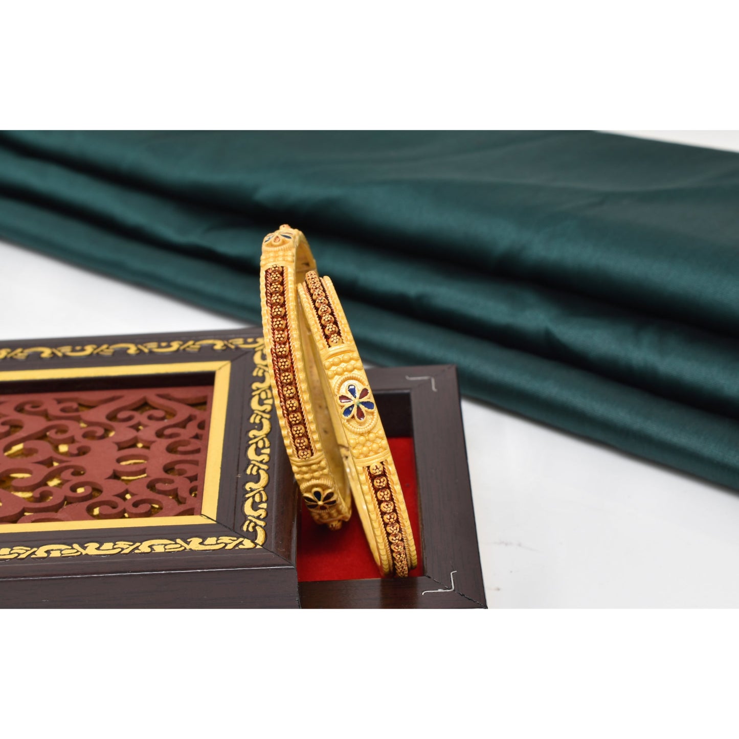 Elight Glittering Fusion Gold Plated Bangels and Bracelet