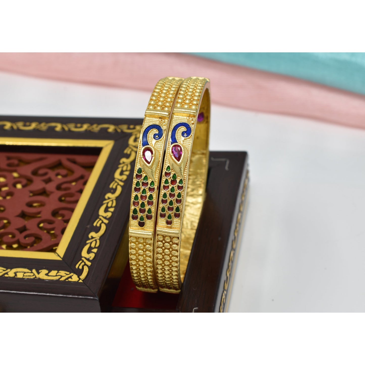 Elight Glittering Fusion Gold Plated Bangels and Bracelet