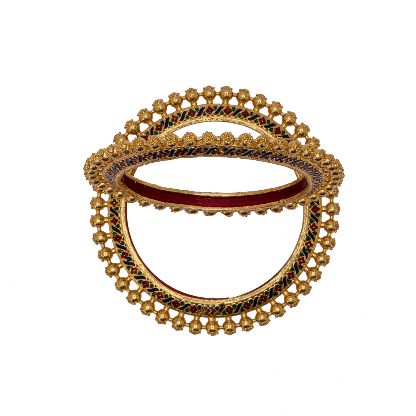 Stylish design Gold plated Kangan bangels set for women