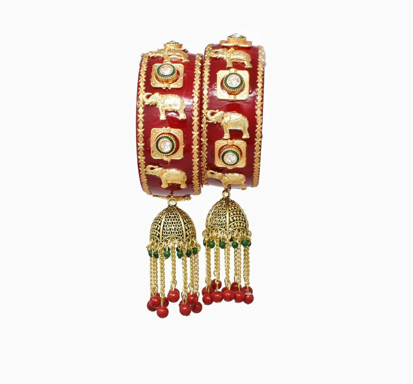 Elight Glittering Fusion Gold Plated Plastic Bangels and Bracelet