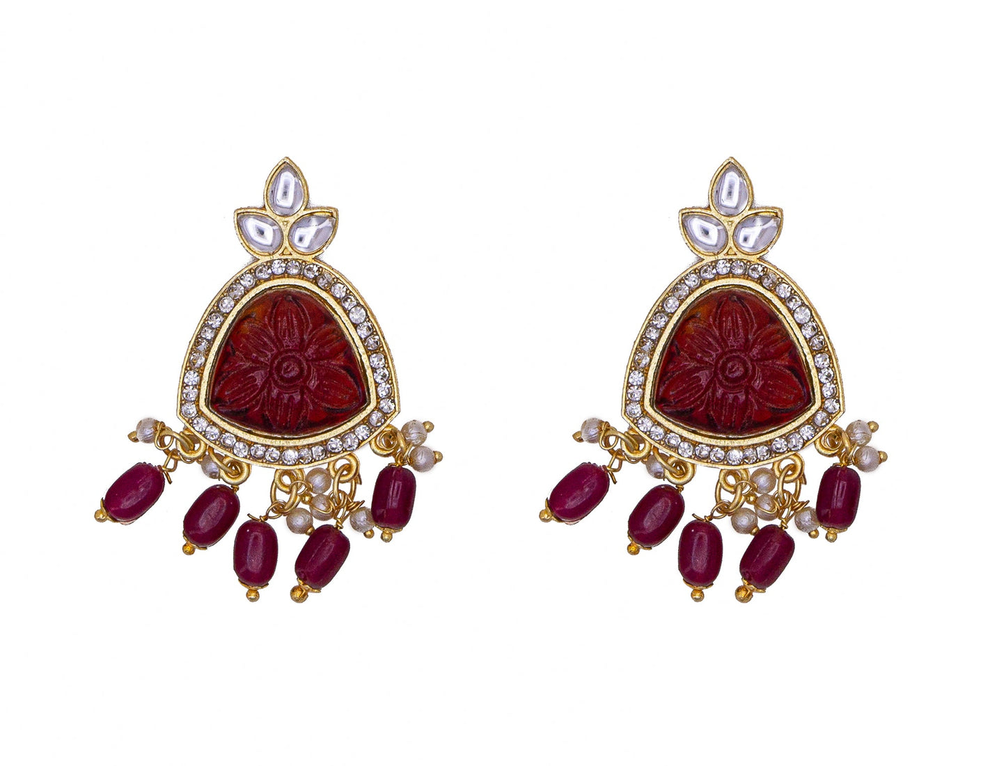 Traditional Rajputi Moti Choker Chik Set