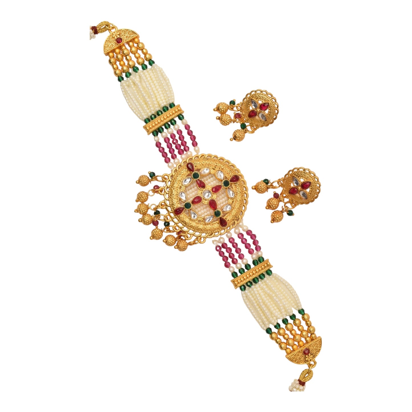 chokes set,designer jewellery,necklace,polki set,