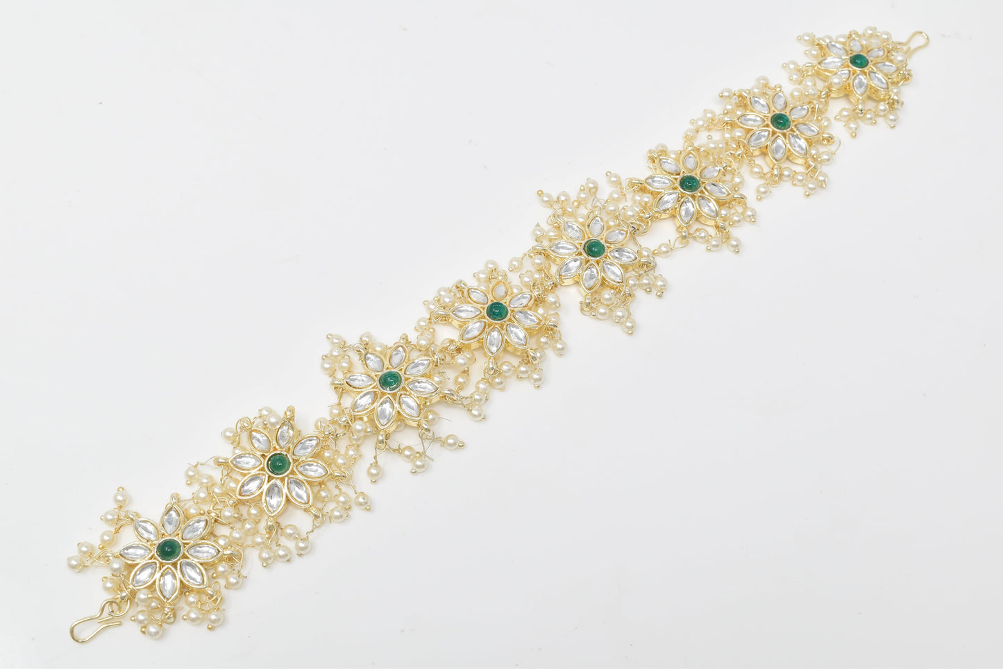 Rajputi Borla Mangtikka studded with Pearl Stone for women