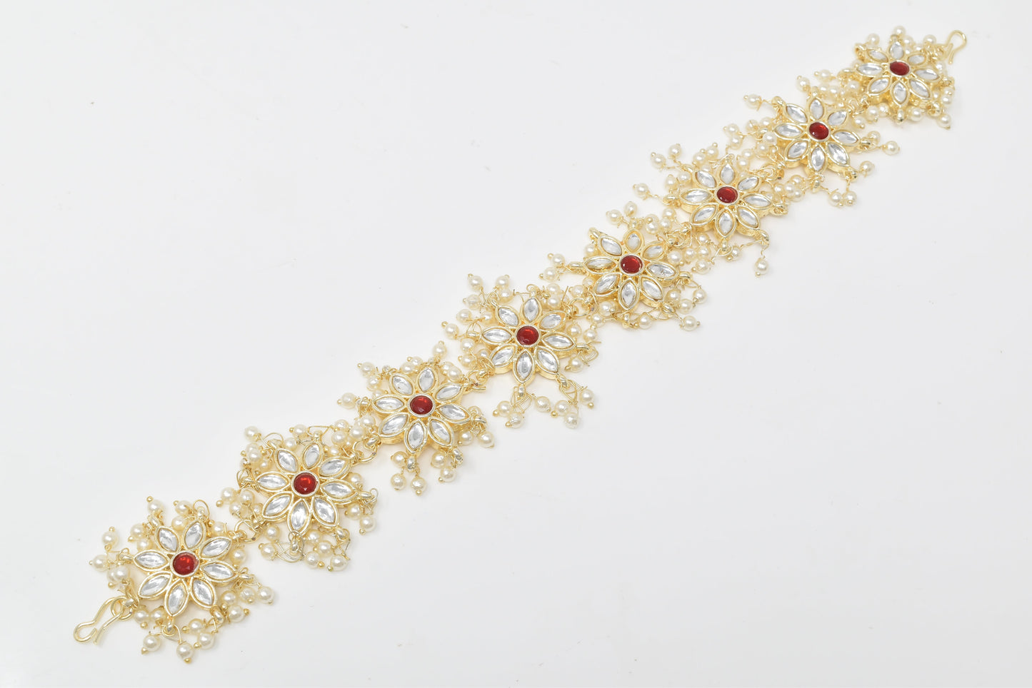 Rajputi Borla Mangtikka studded with Pearl Stone for women