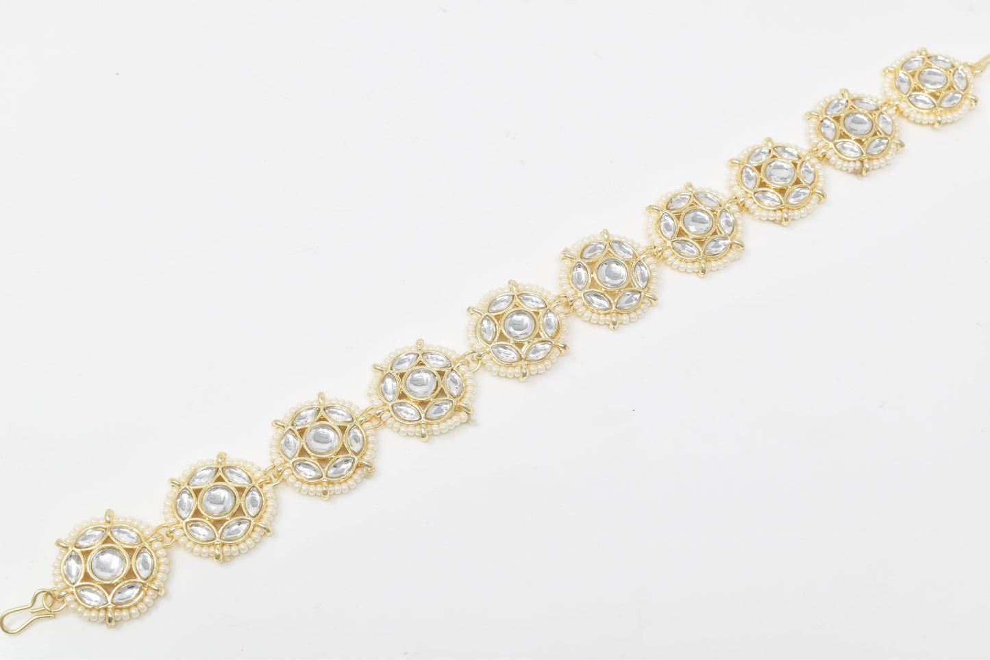 Rajputi Borla Mangtikka studded with Pearl Stone for women
