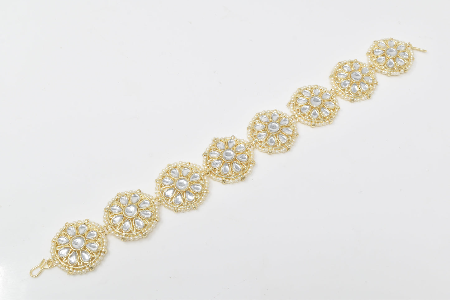 Rajputi Borla Mangtikka studded with Pearl Stone for women